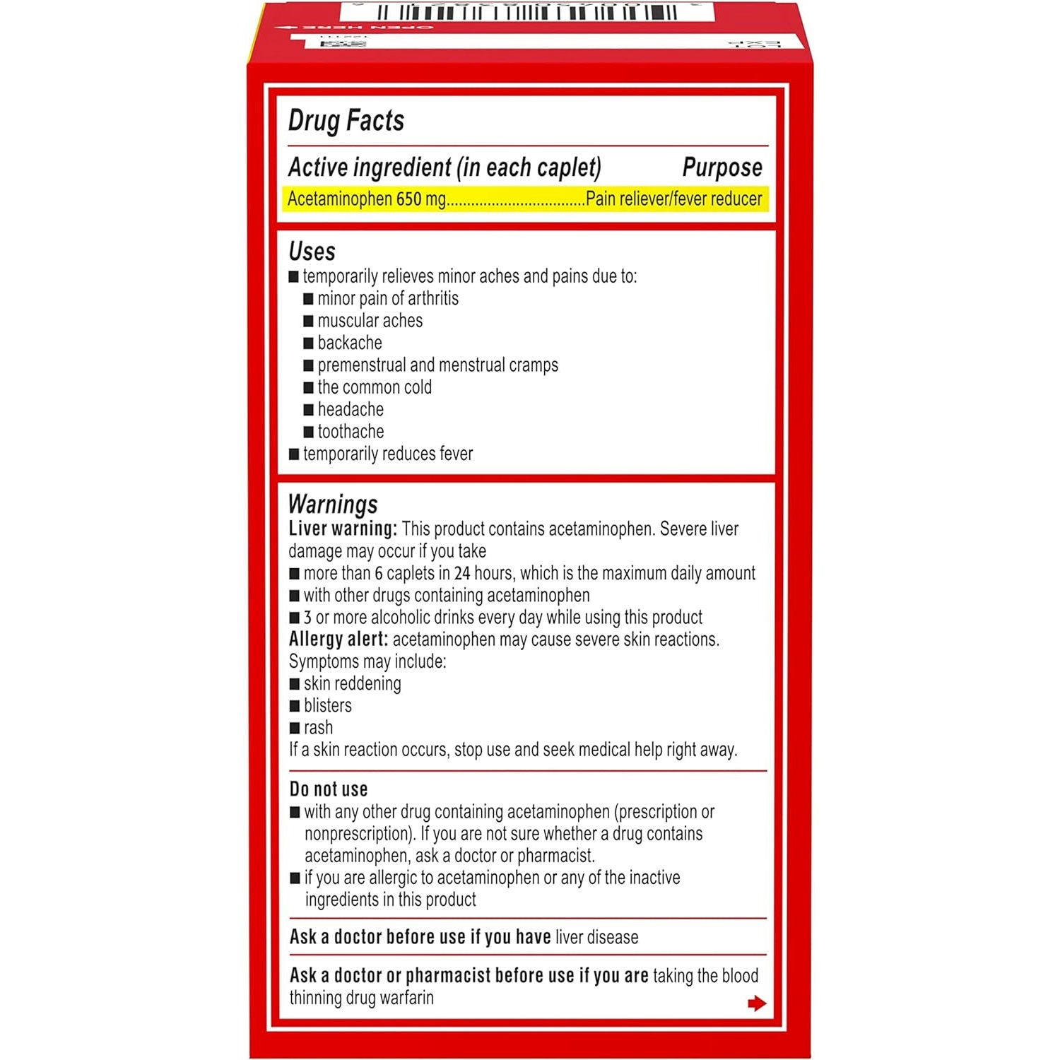 Tylenol 8 Hour Arthritis Pain Relief