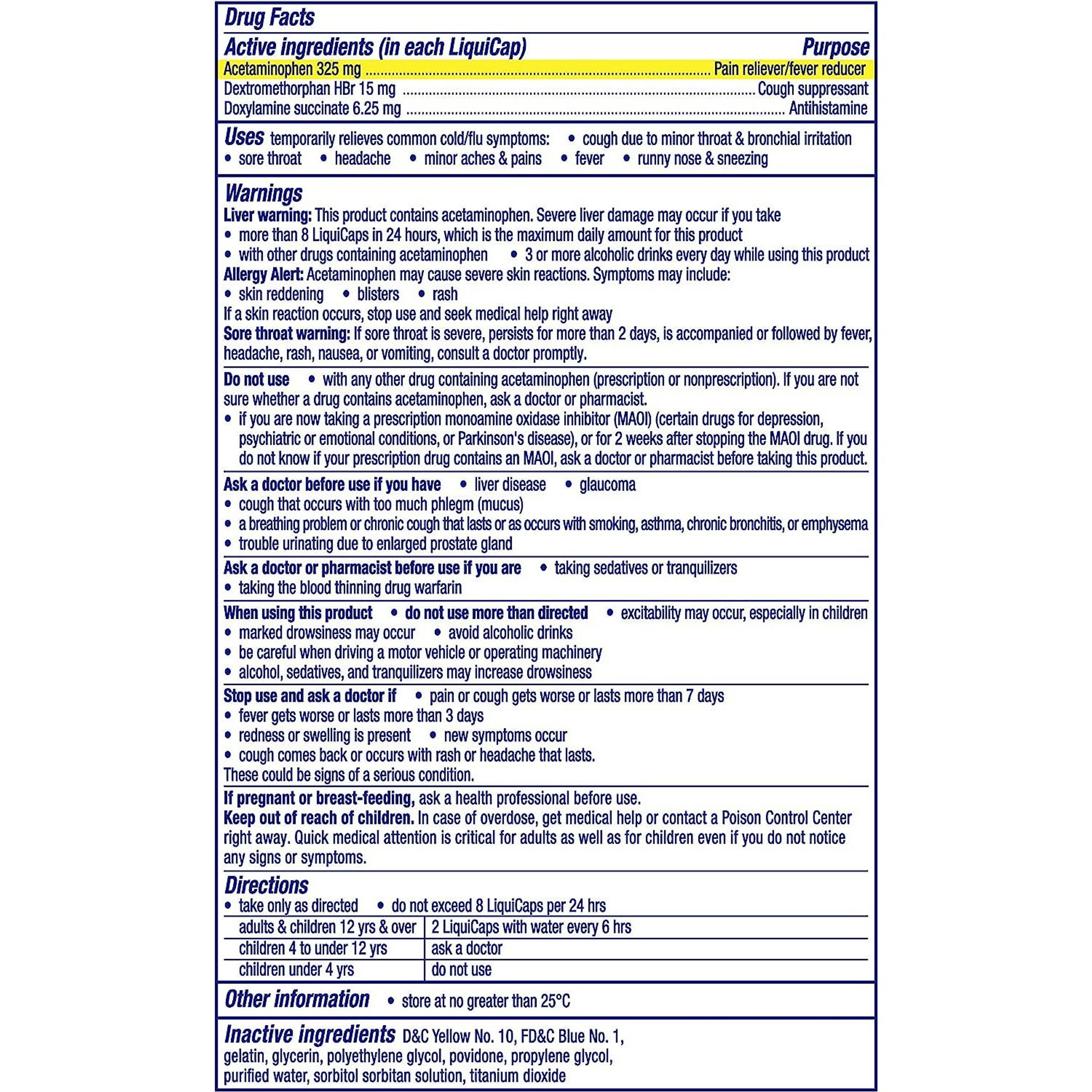 Vicks NyQuil Cold and Flu Reliever