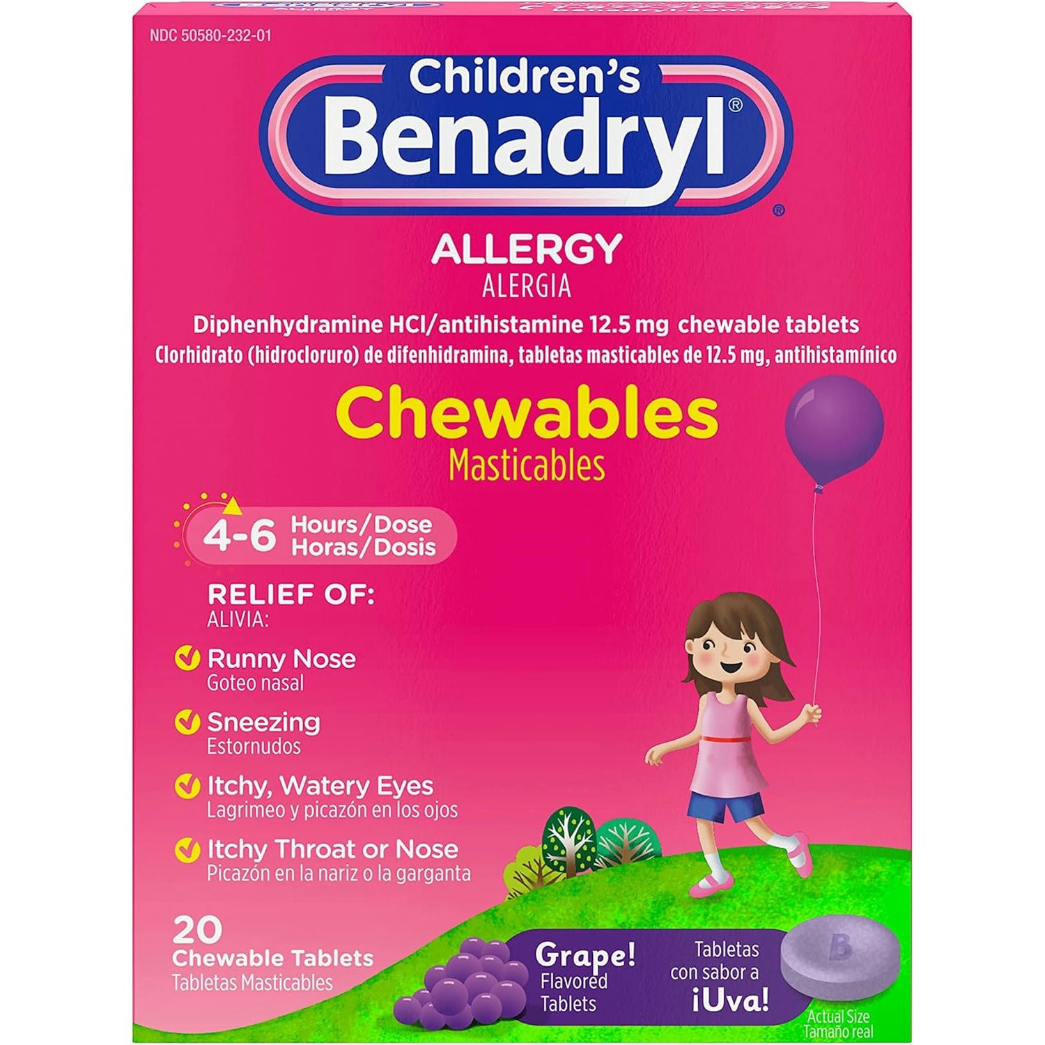 Benadryl Children's Allergy Chewable Tablets