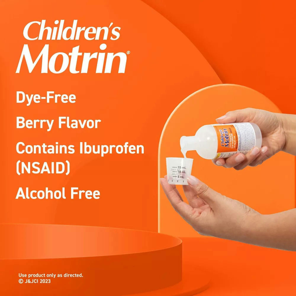 Motrin Children's Dye-Free Pain Reliever & Fever Reducer