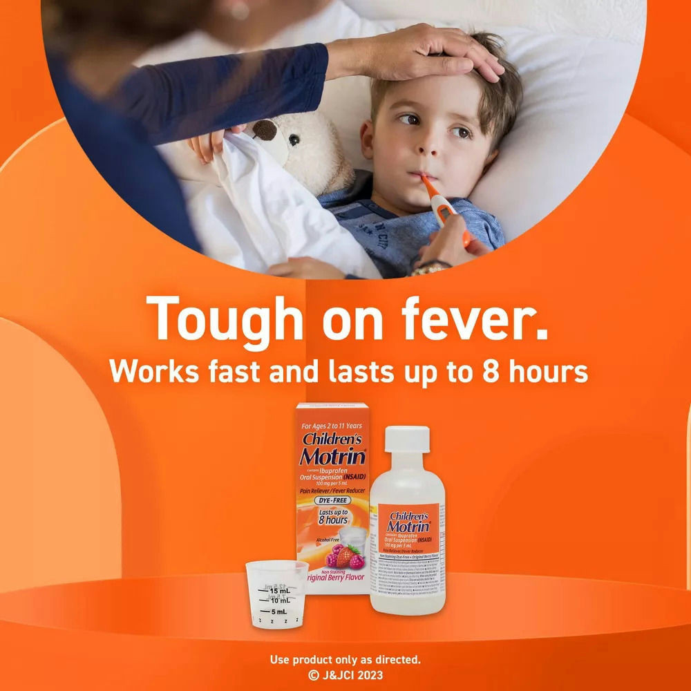 Motrin Children's Dye-Free Pain Reliever & Fever Reducer