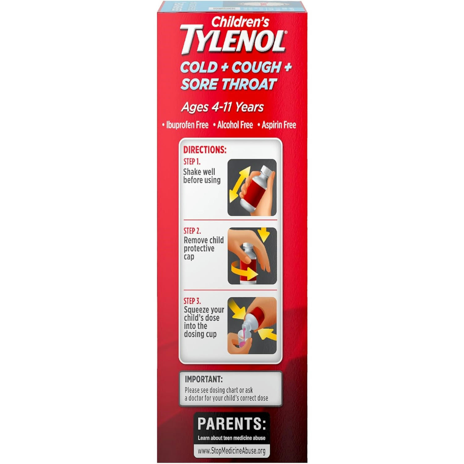 Tylenol Children's Cold, Cough & Sore Throat Oral Suspension