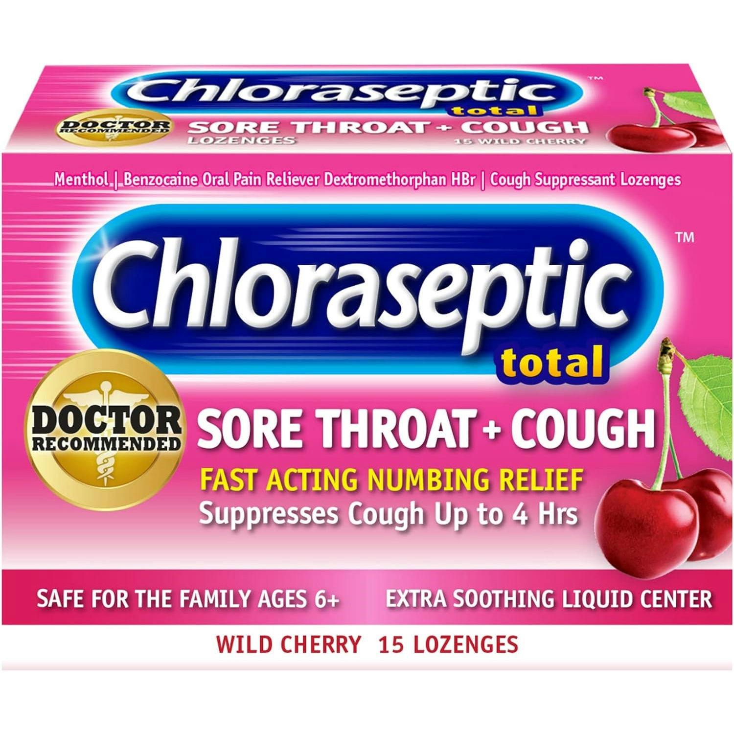 Chloraseptic Total Sore Throat + Cough Reliever