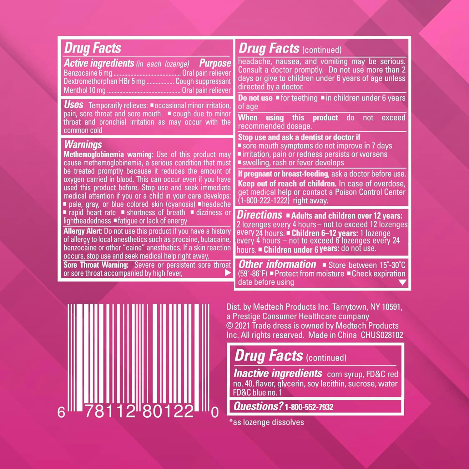 Chloraseptic Total Sore Throat + Cough Reliever