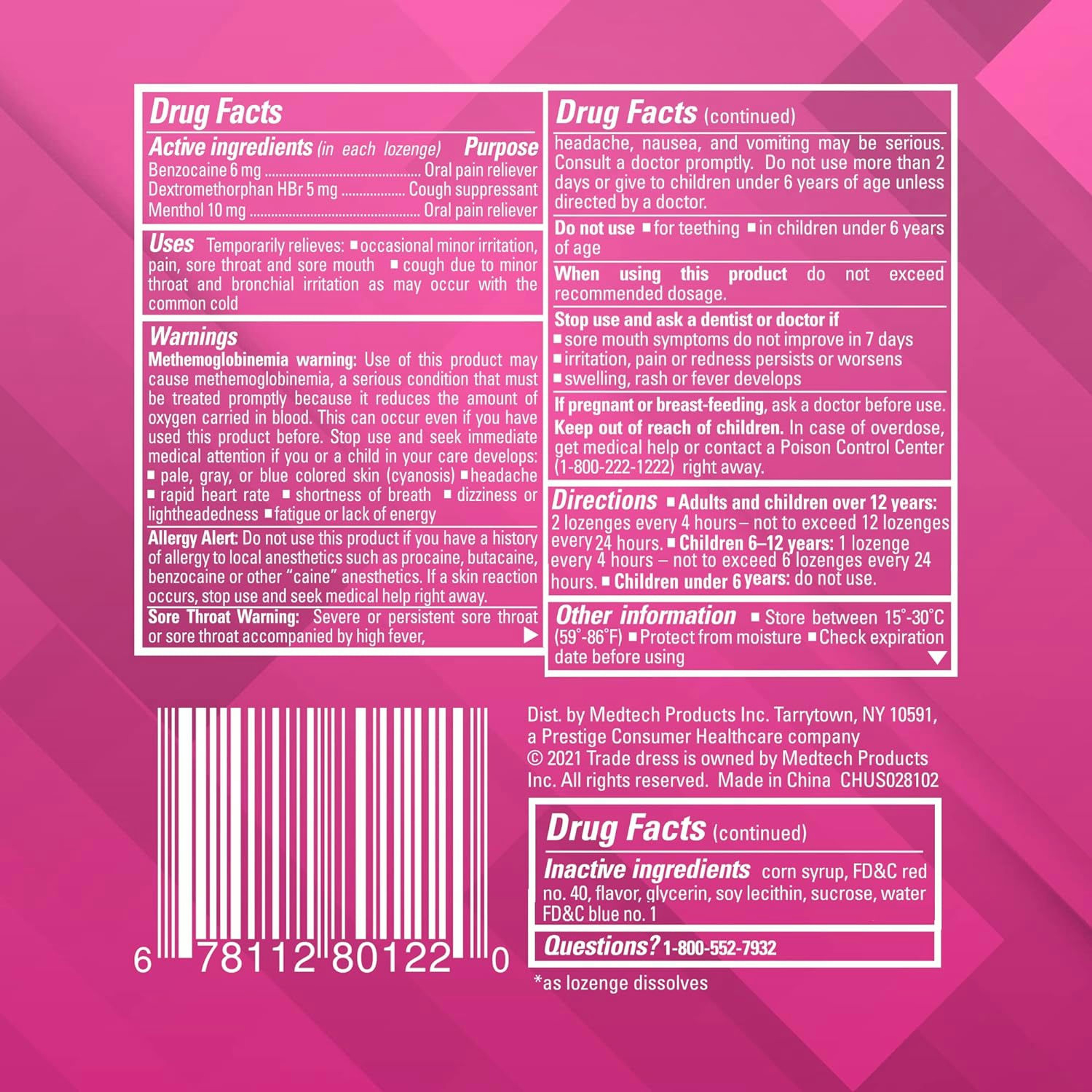 Chloraseptic Total Sore Throat + Cough Reliever