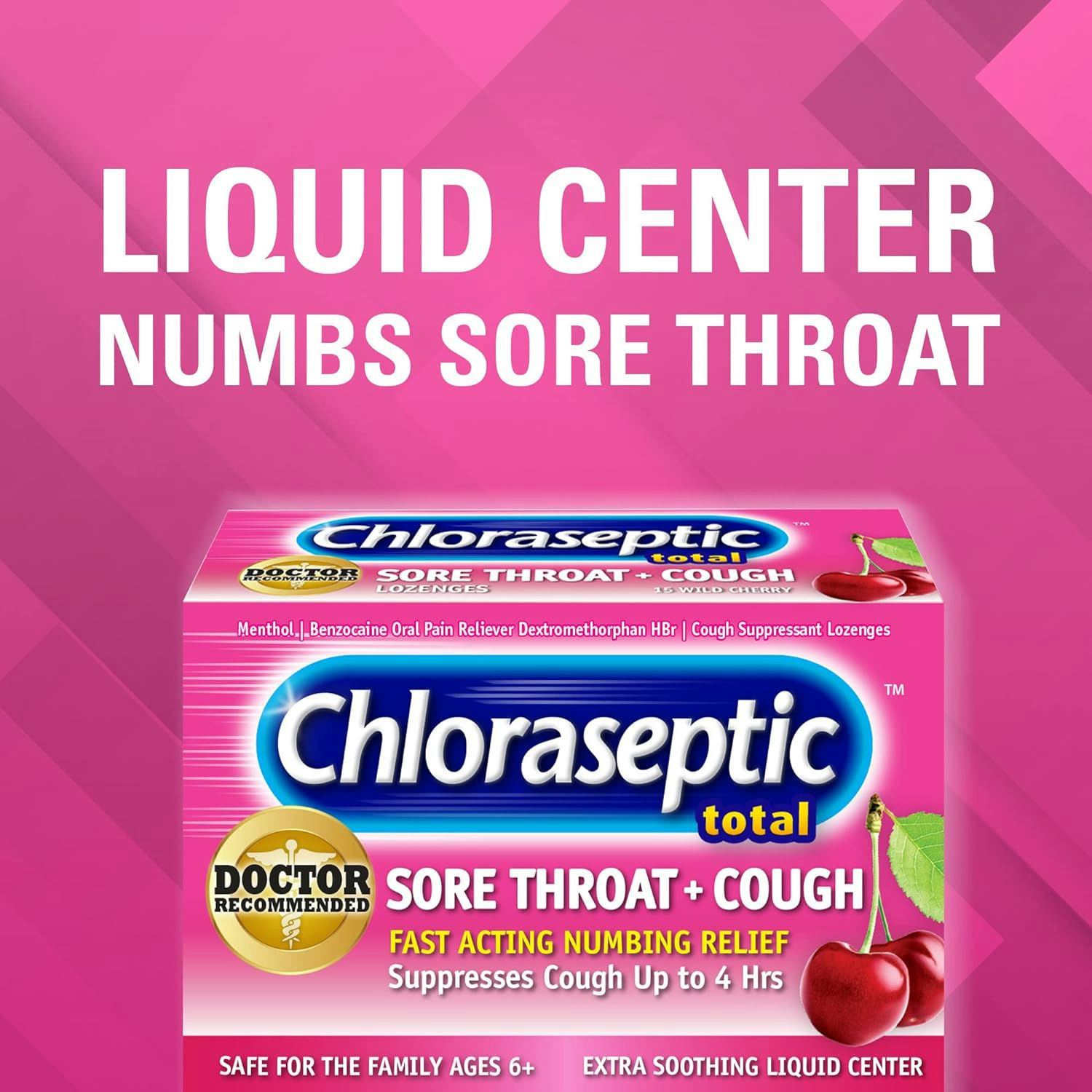 Chloraseptic Total Sore Throat + Cough Reliever