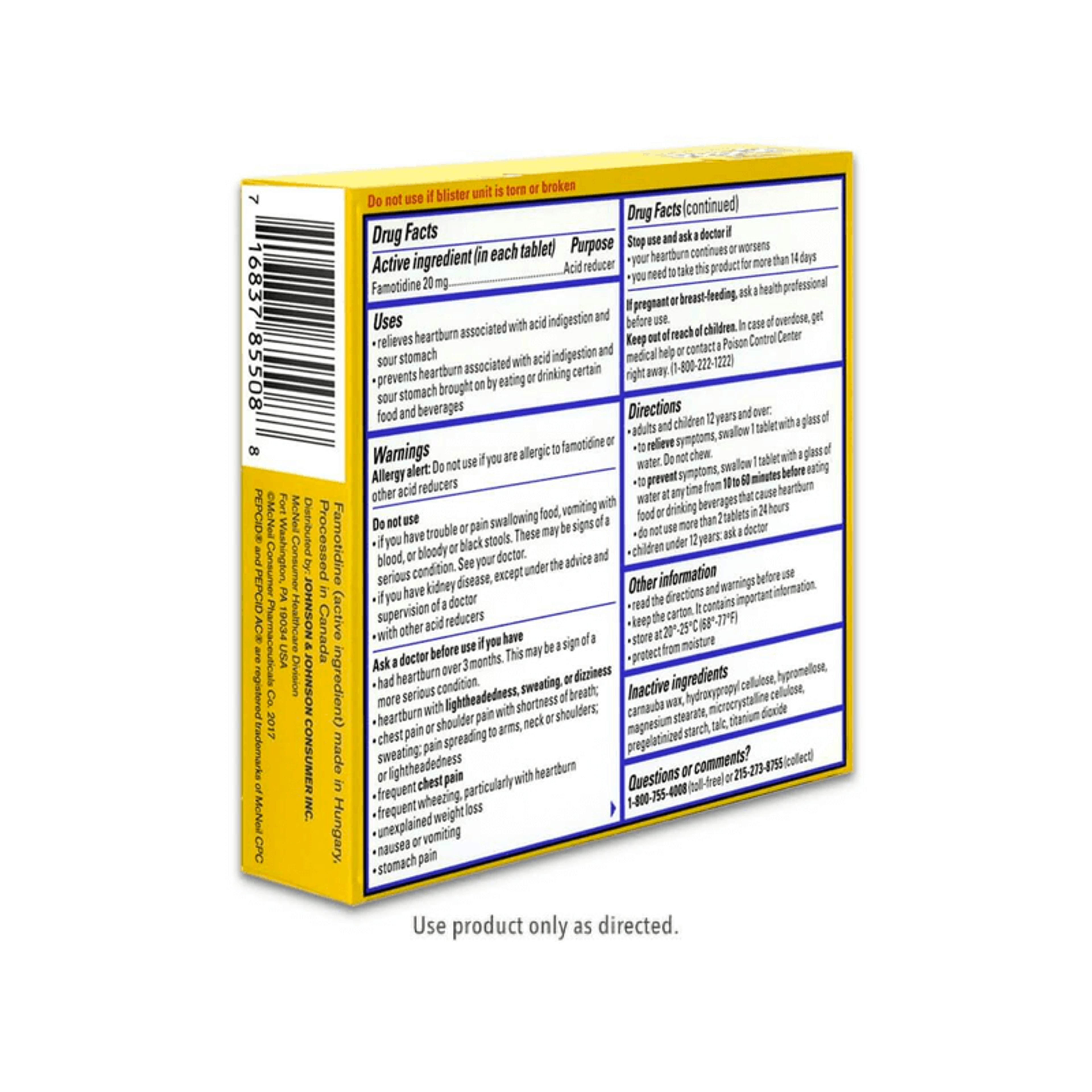 Pepcid AC Maximum Strength Acid Reducer Tablets