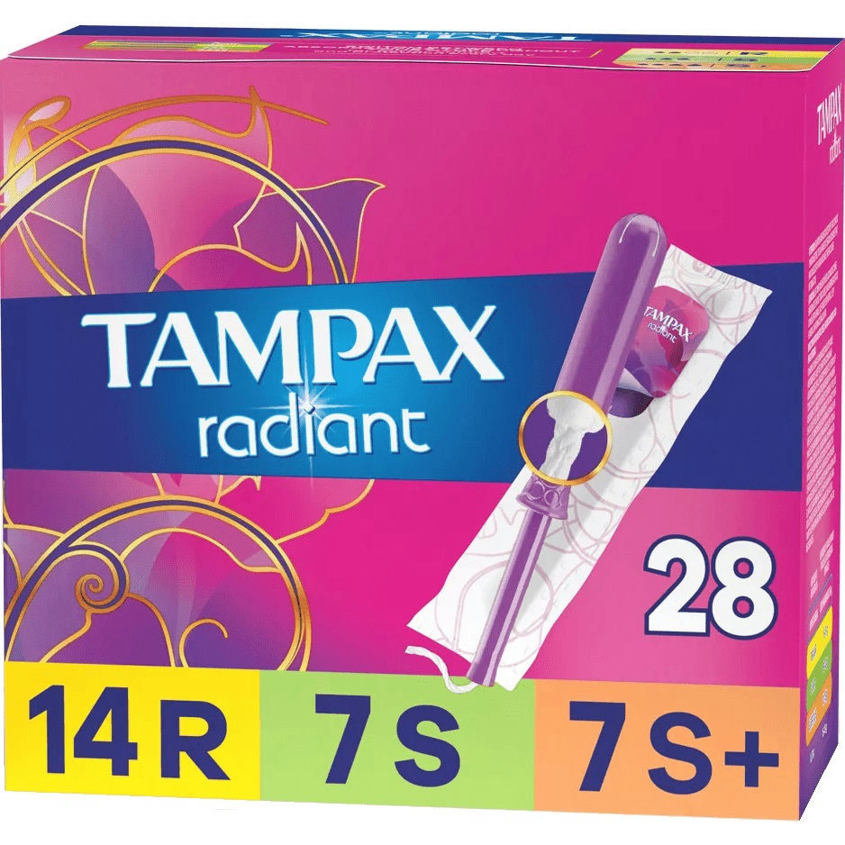 Tampax Radiant Trio Pack Regular/Super/Super Plus Tampons