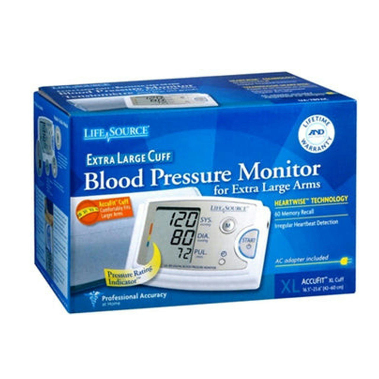 A&D Medical X-Large Arms Automatic Blood Pressure Monitor