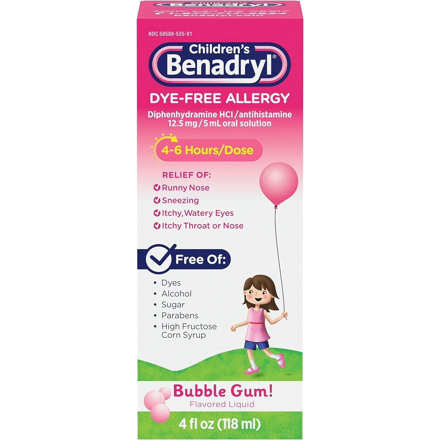 Benadryl Children's Dye-Free Allergy Oral Solution