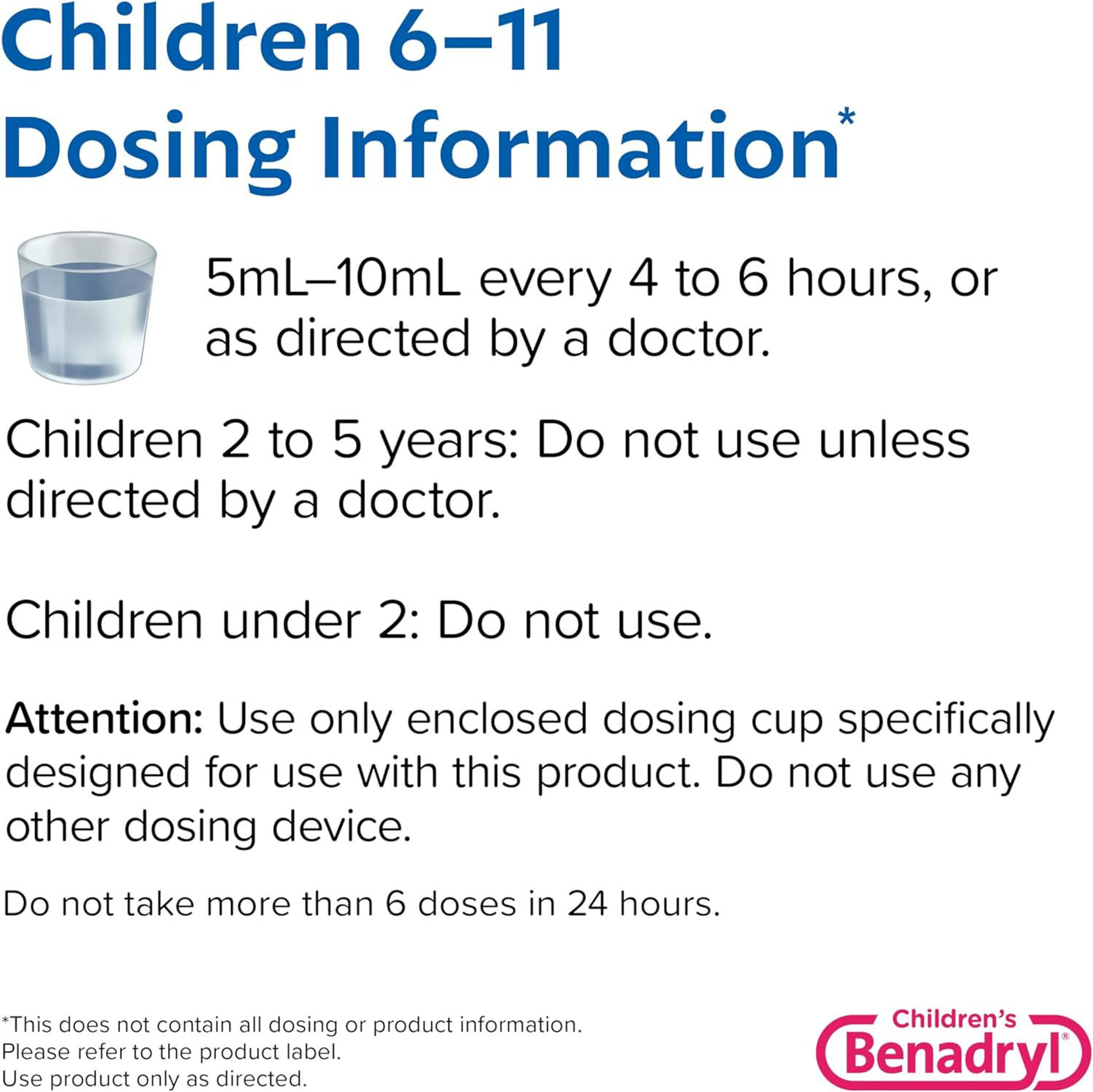 Benadryl Children's Dye-Free Allergy Oral Solution