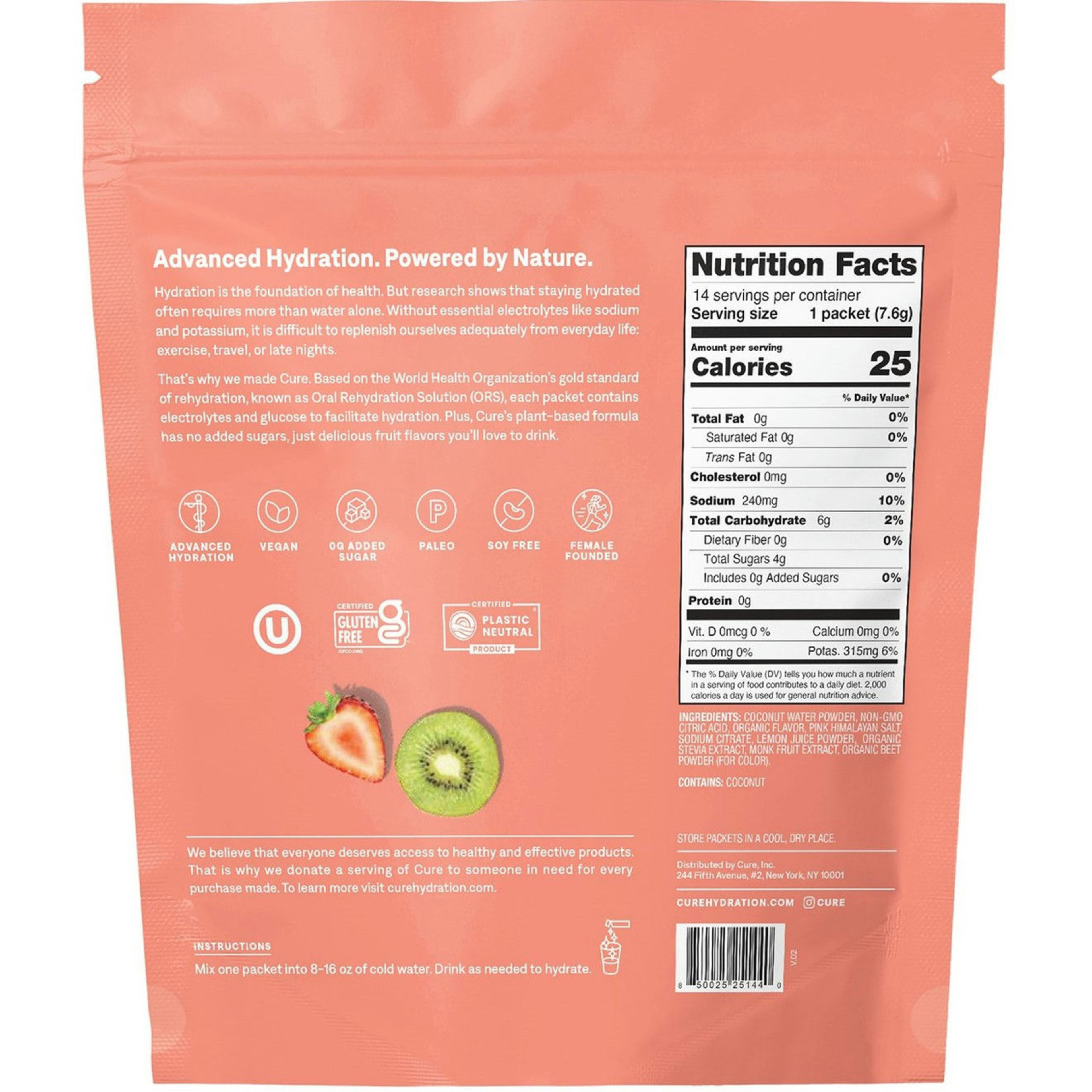 Cure Hydration Electrolyte Drink Mix