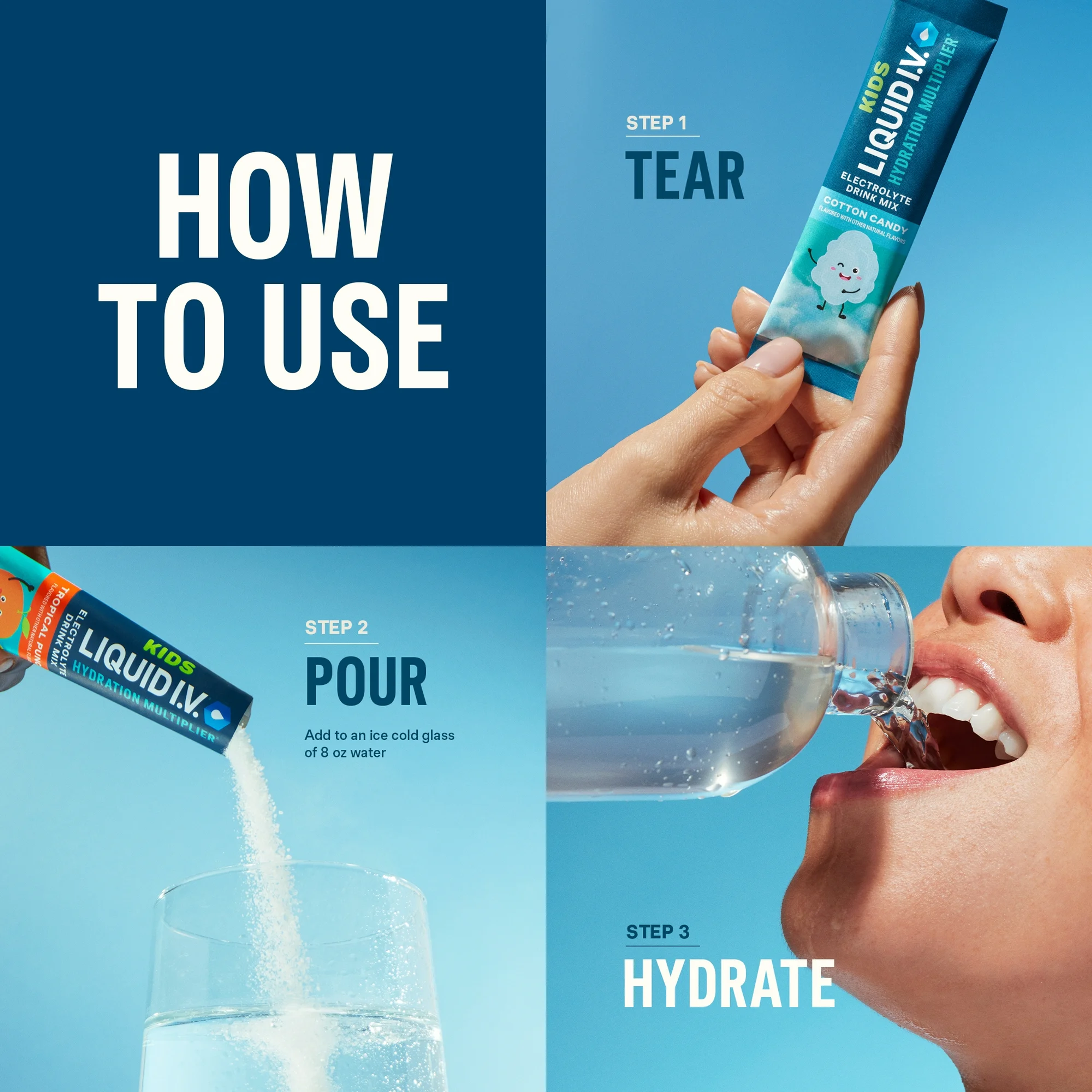 Liquid I.V. Kids' Hydration Multiplier Electrolyte Drink Mix