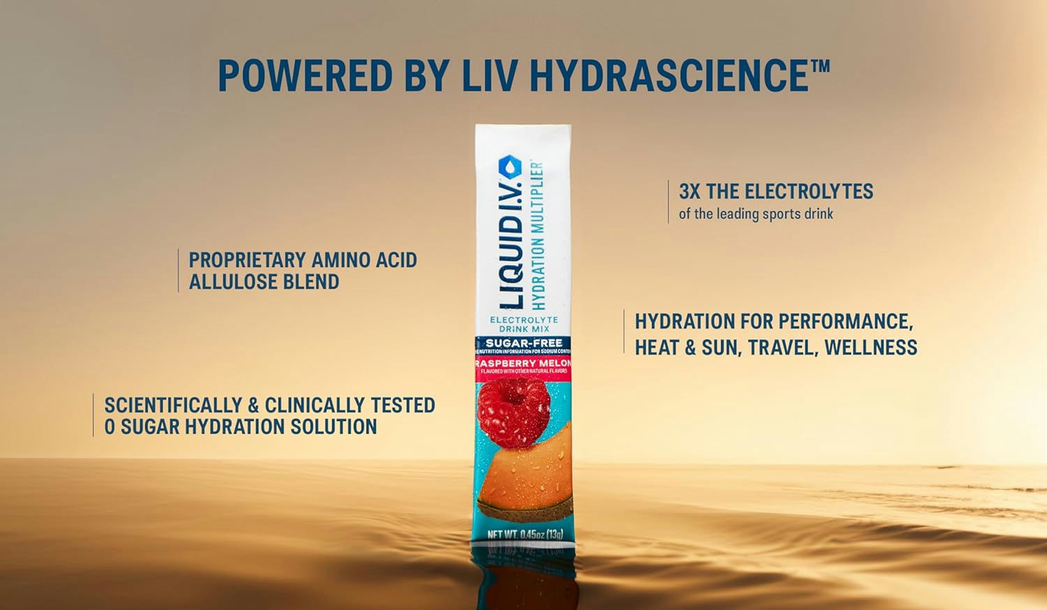 Liquid I.V. Sugar-Free Hydration Multiplier Electrolyte Drink Mix