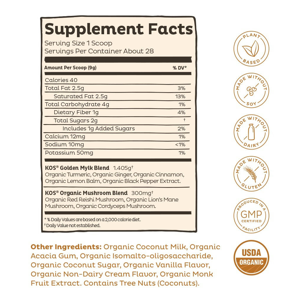 KOS A Whole Latte Gold Golden Mylk Blend