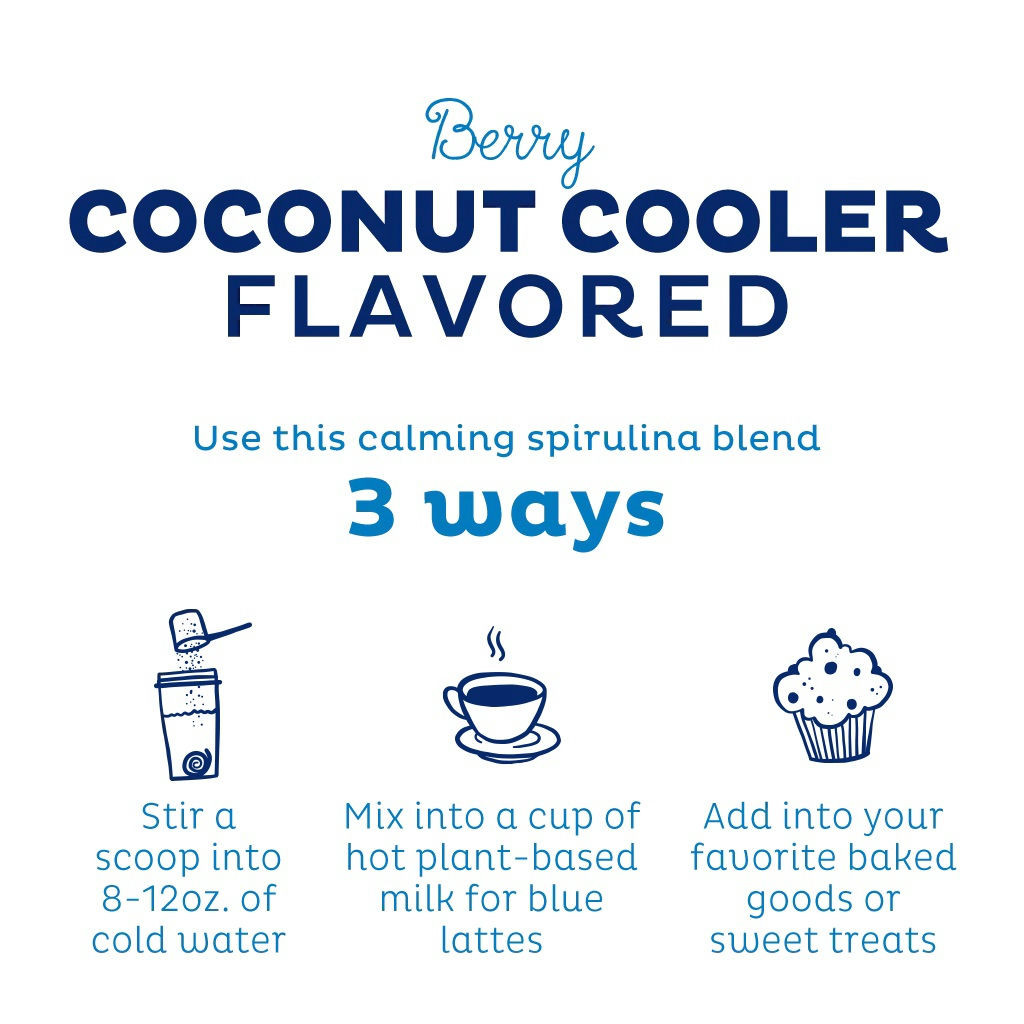 KOS Kiss Your Blues Away Calming Blue Spirulina Blend