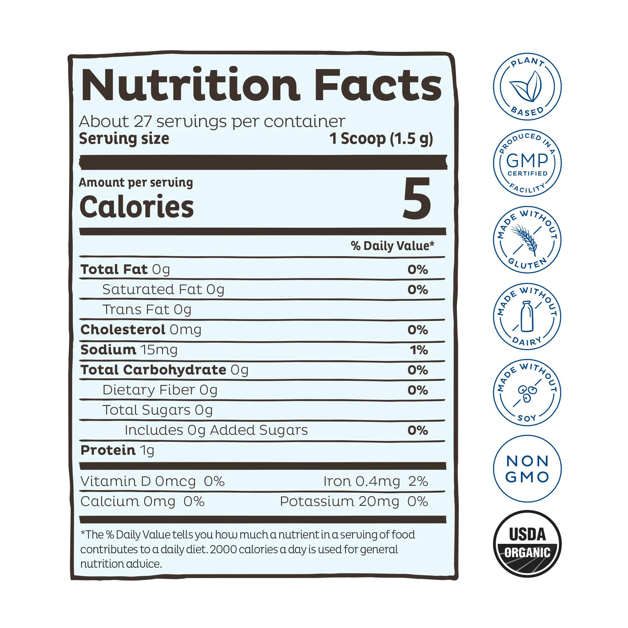 KOS Organic Luminous Blue Spirulina