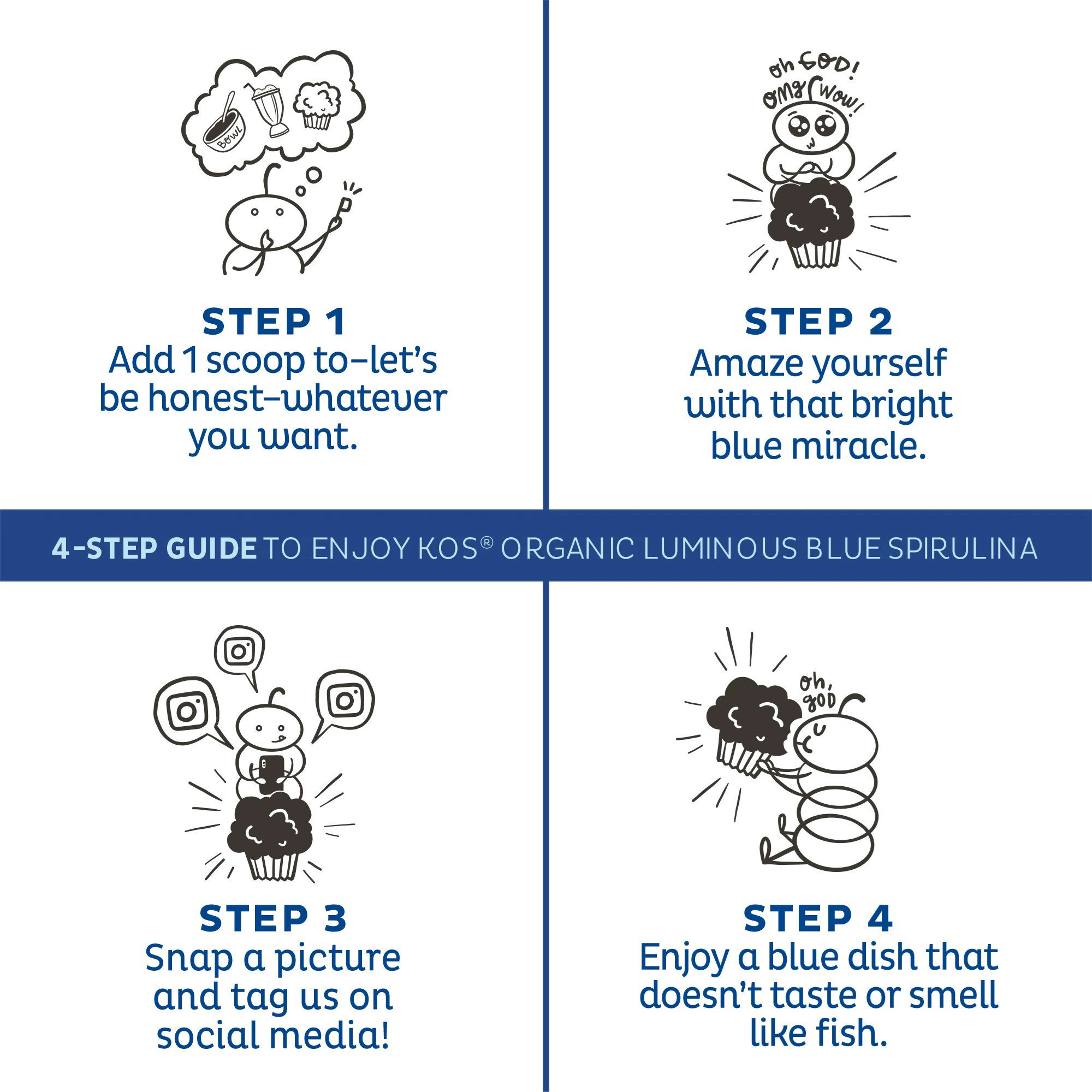 KOS Organic Luminous Blue Spirulina