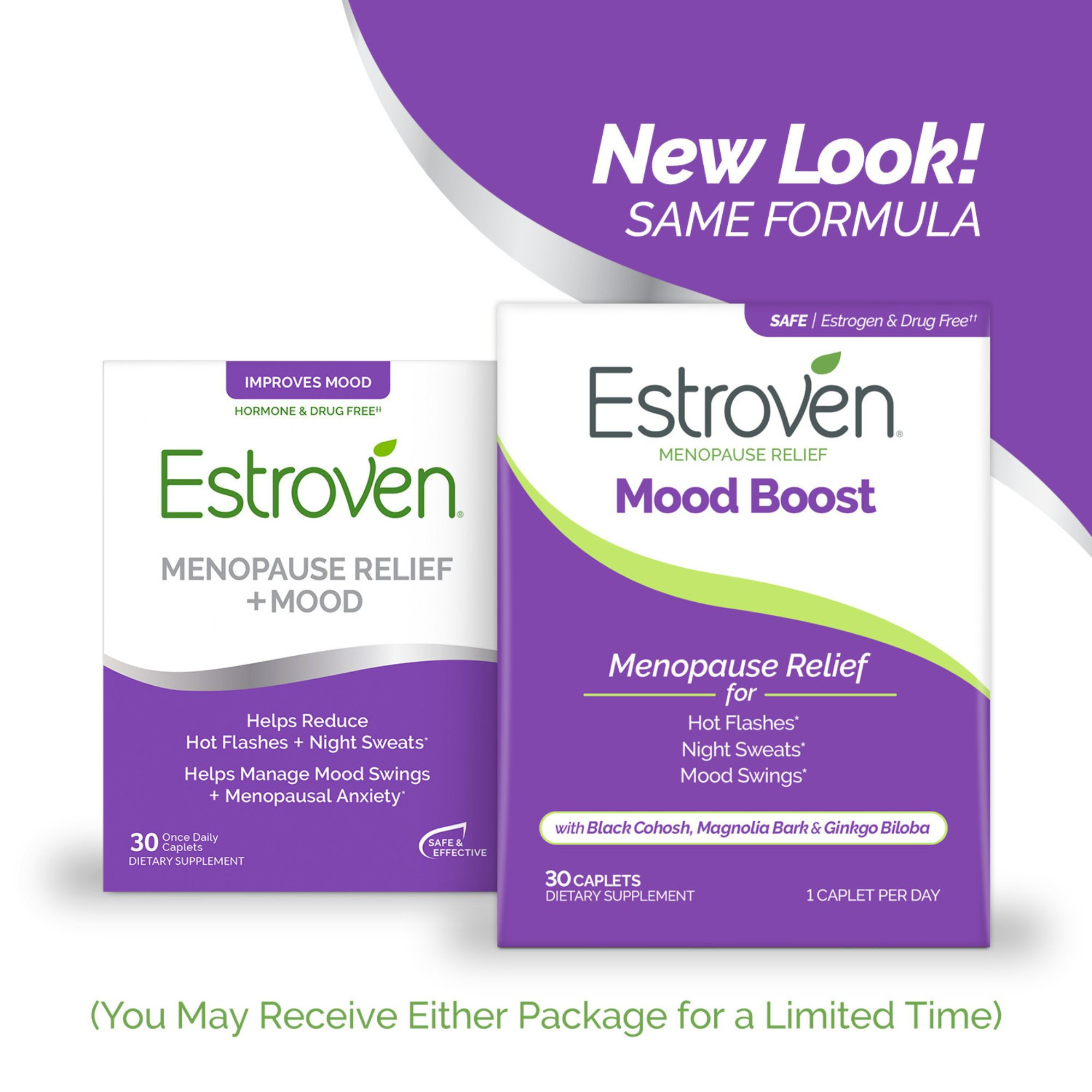 Estroven Menopause Relief with Mood Boost