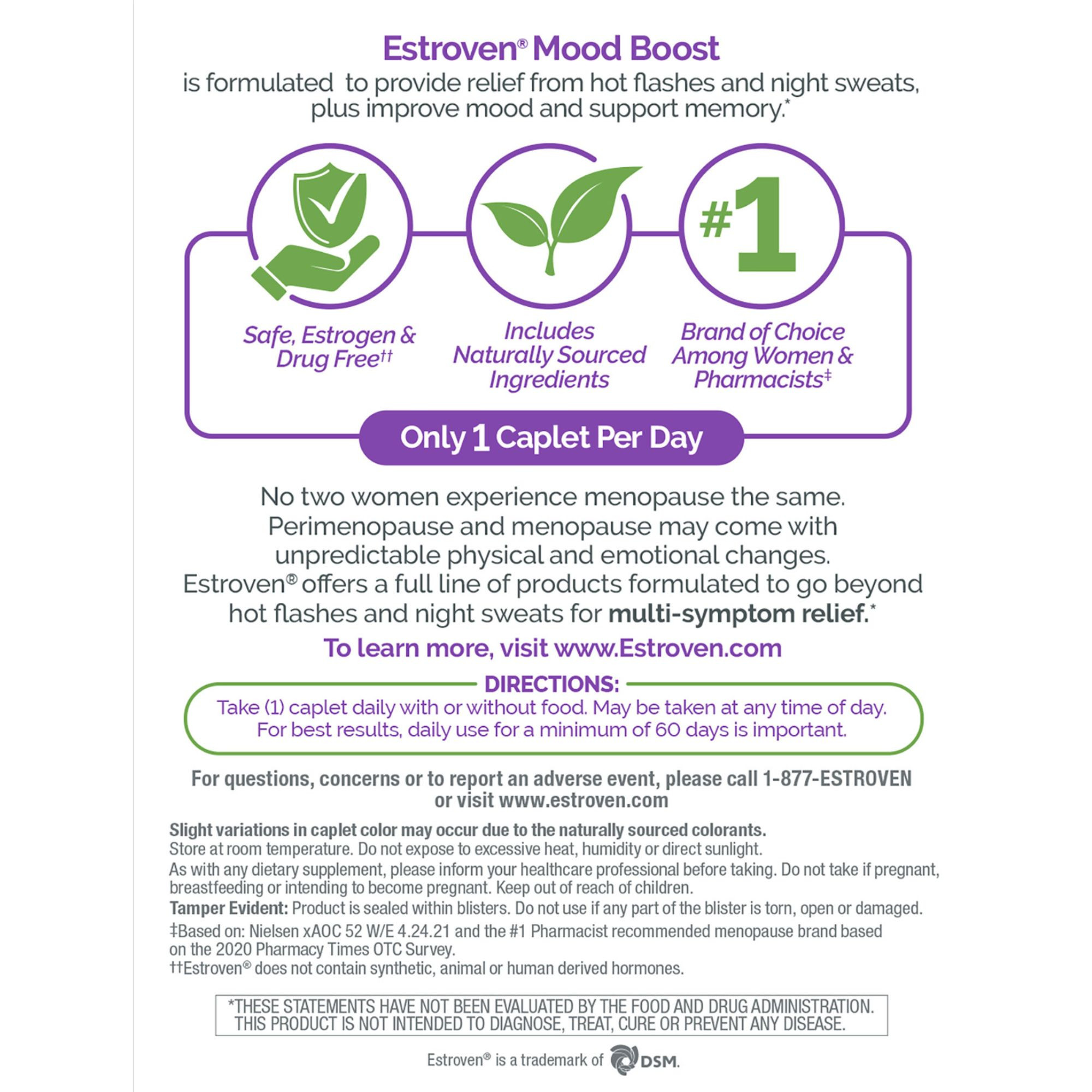 Estroven Menopause Relief with Mood Boost