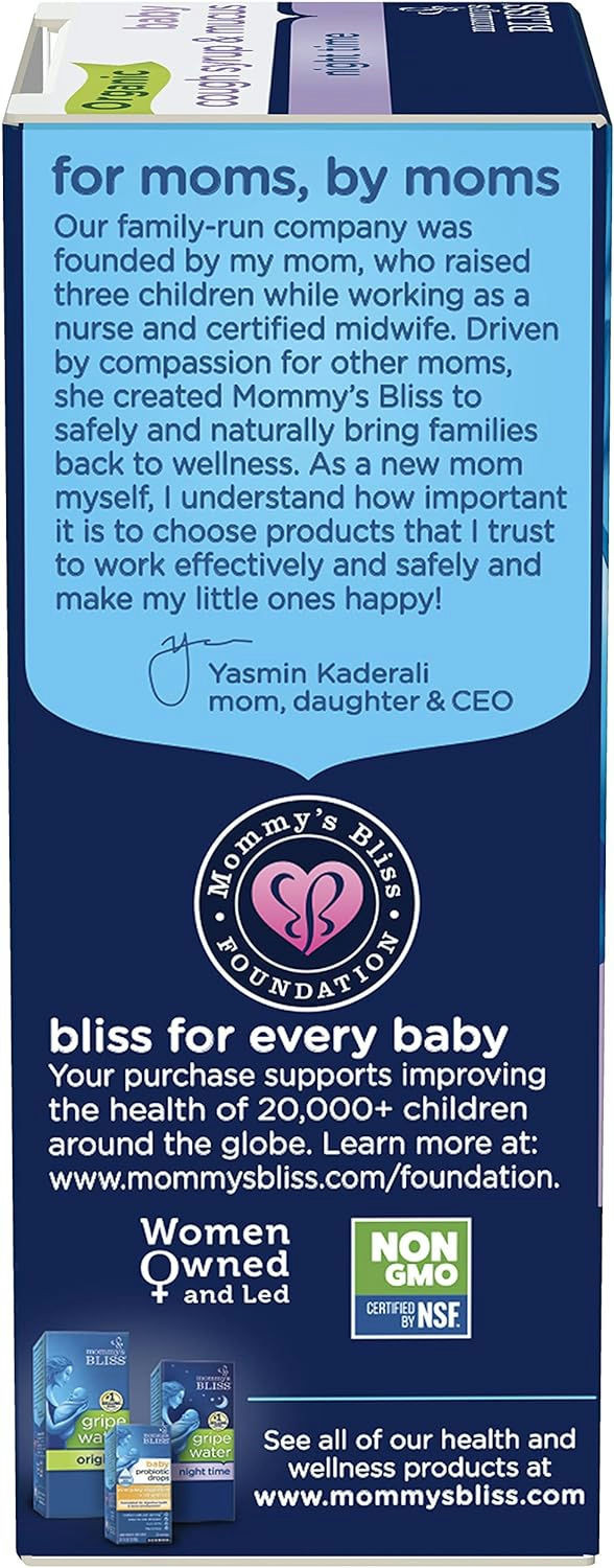 Mommy's Bliss Night Time Organic Baby Cough Syrup and Mucus Relief