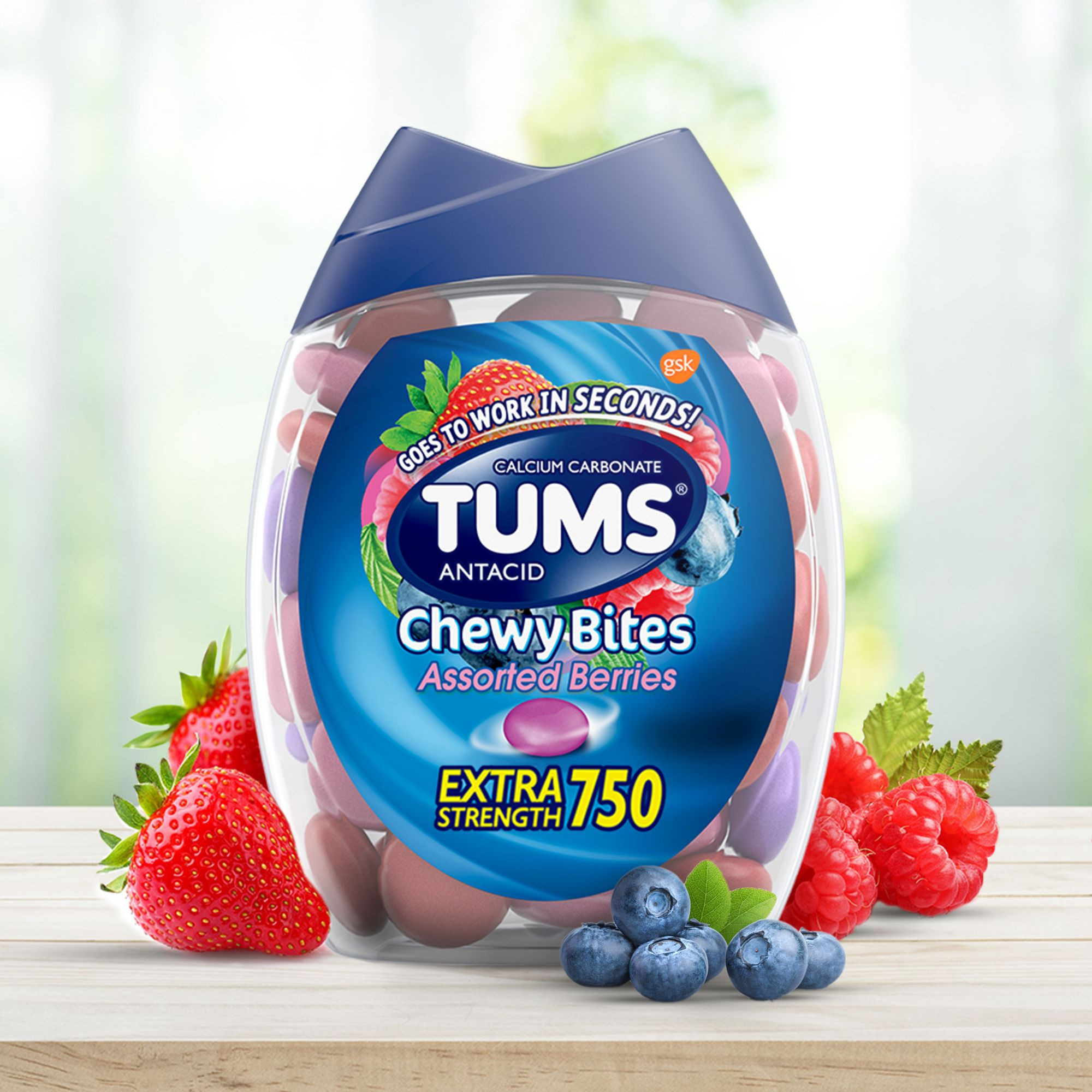 Tums Antiacid Chewy Bites Extra Strength