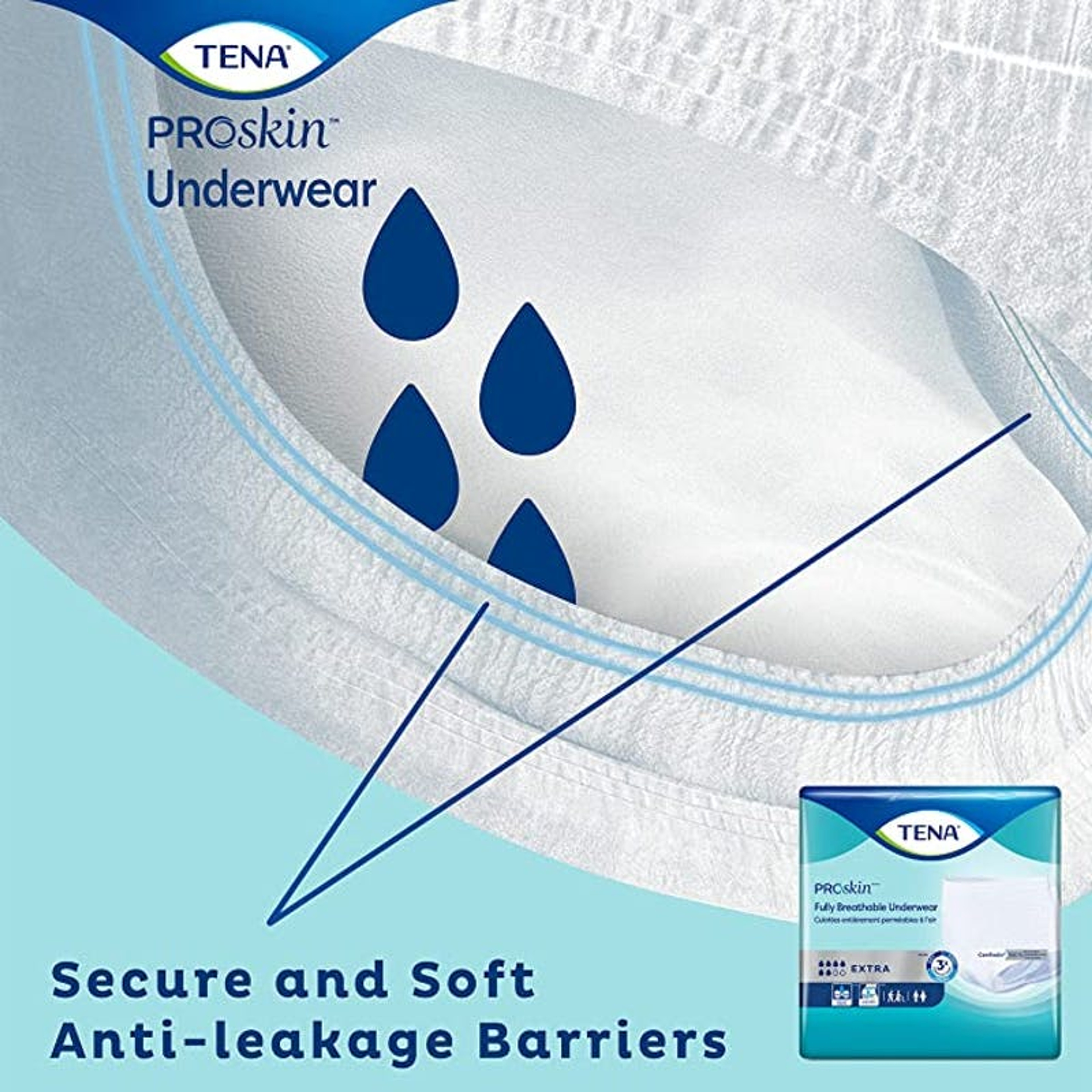 TENA Extra Protective Incontinence Underwear, Extra Absorbency