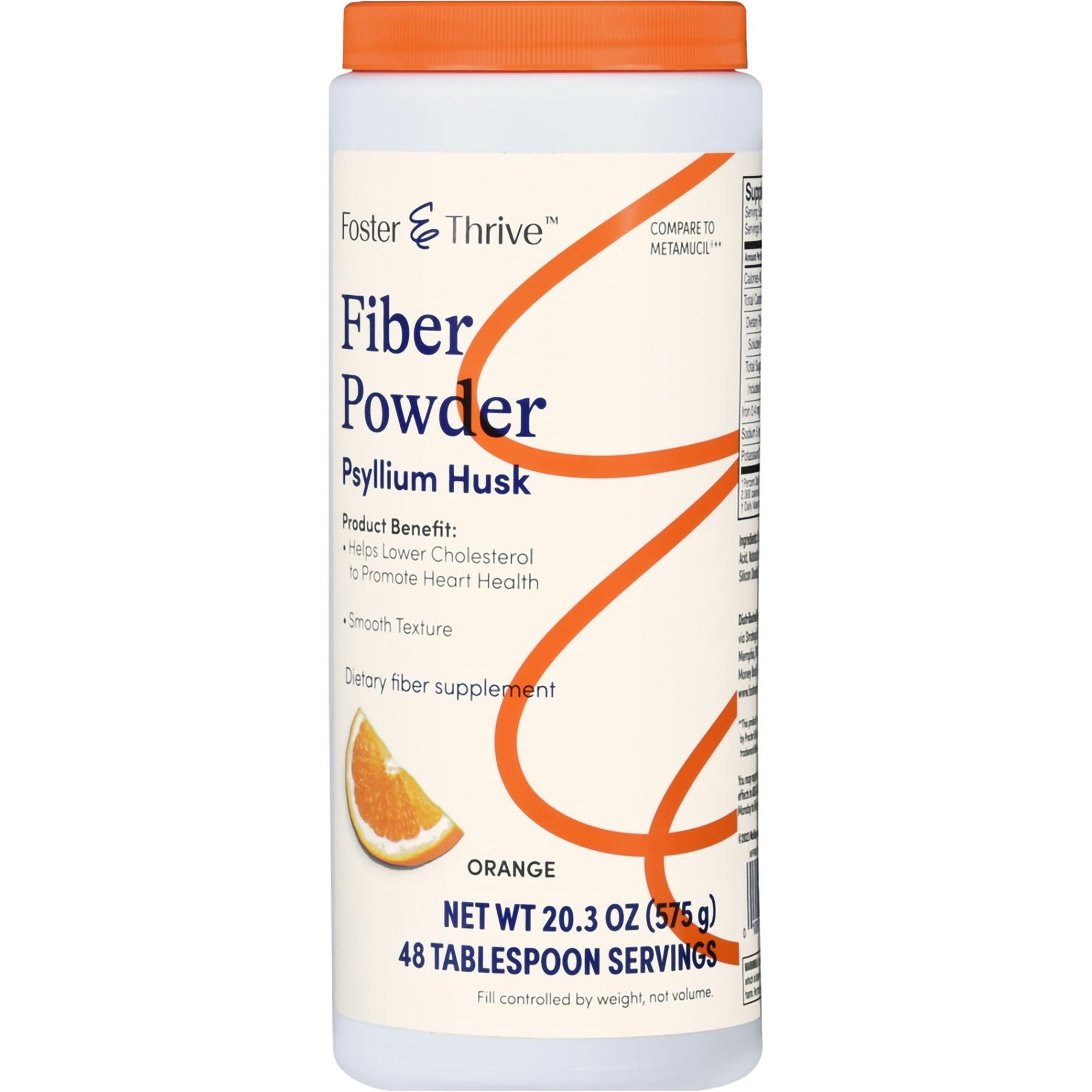 Foster & Thrive Psyllium Husk Fiber Supplement Powder