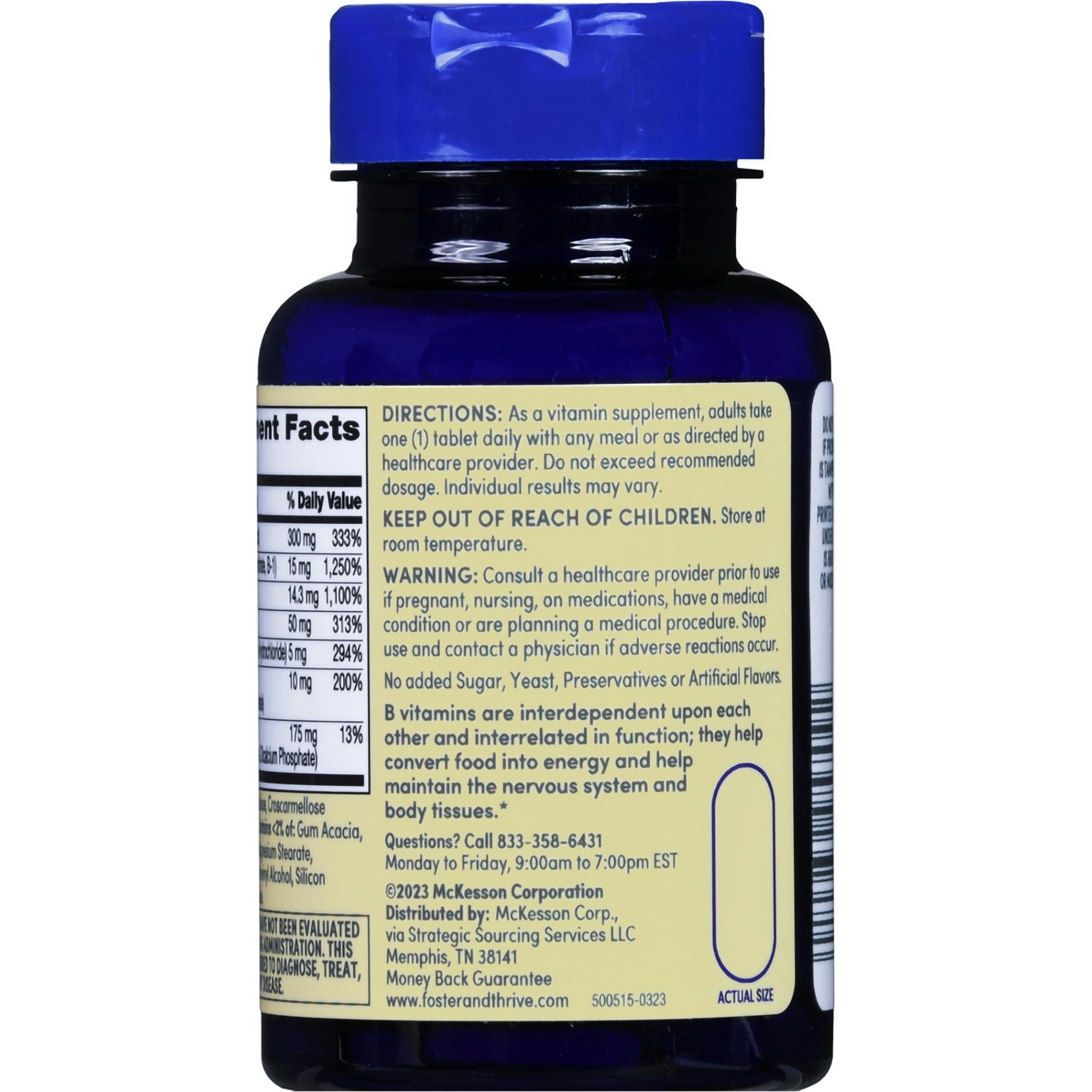 Foster & Thrive B-Complex Plus Vitamin C Supplement