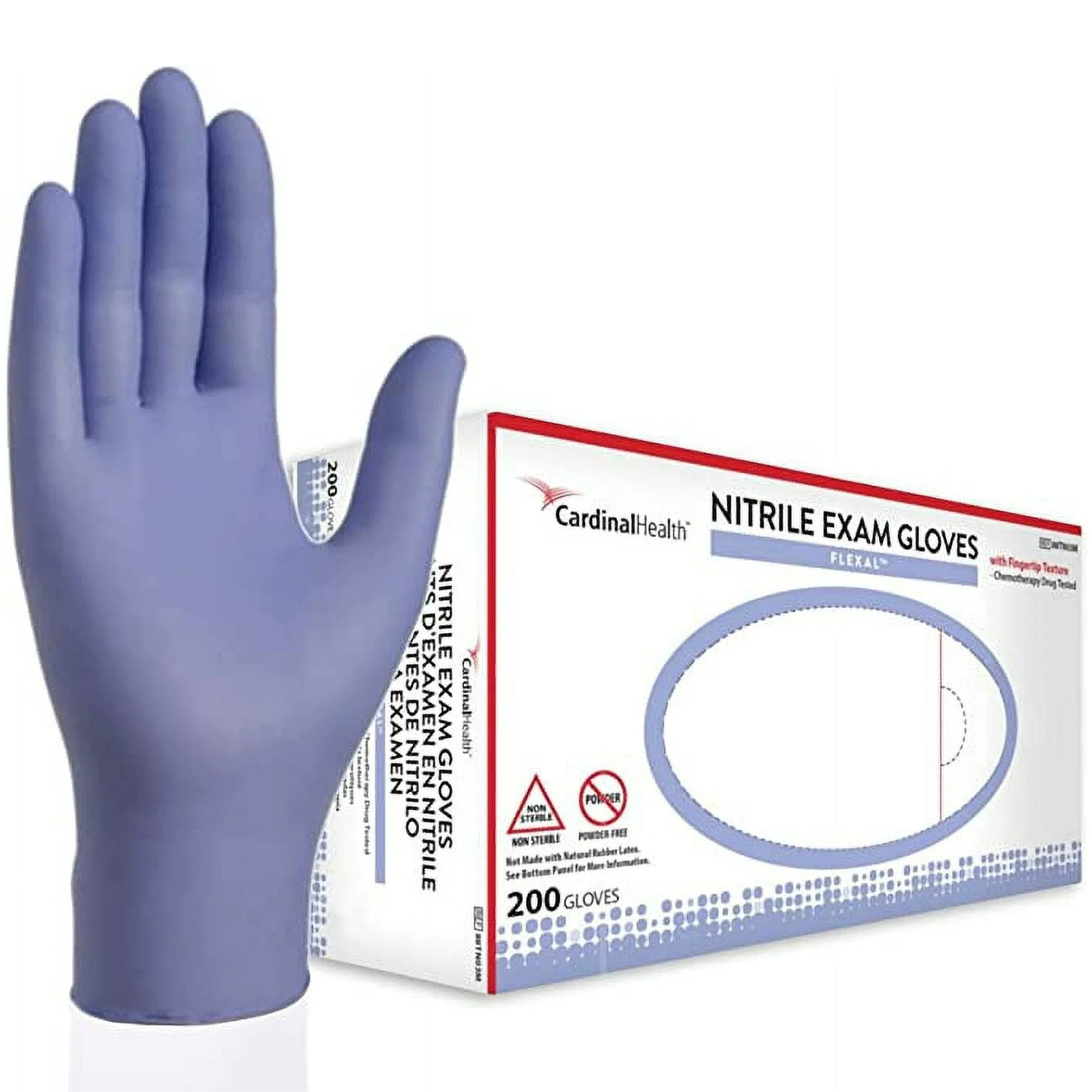 Cardinal Health Flexal Nitrile Exam Gloves, Powder-Free