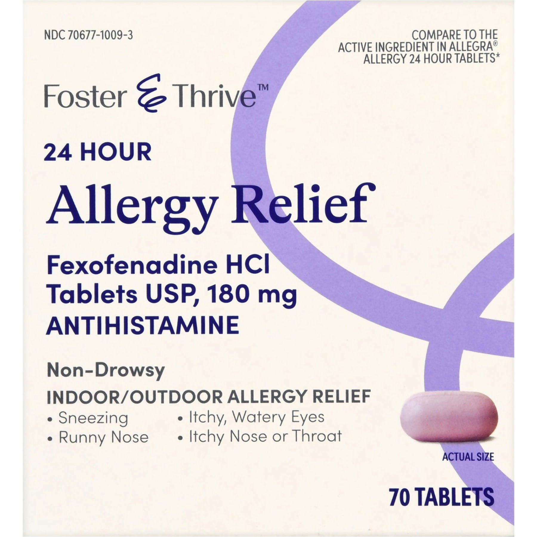 Foster & Thrive 24 Hour Non-Drowsy Allergy Relief Tablets