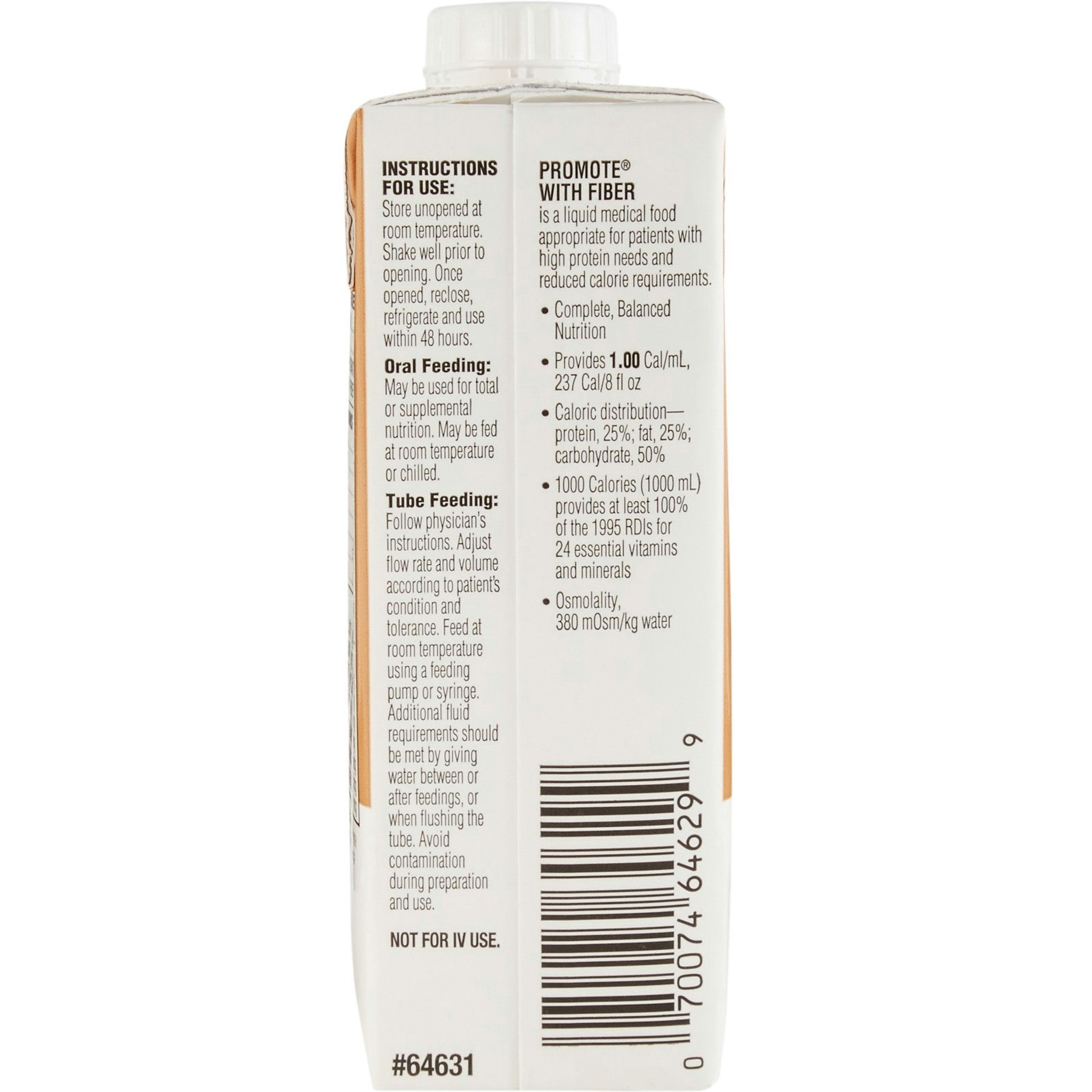 Promote with Fiber 1.0 Cal Complete Balanced High Protein Nutrition