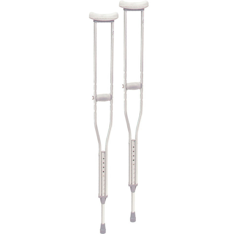 Drive Aluminum Crutch with Underarm Pad and Handgrip