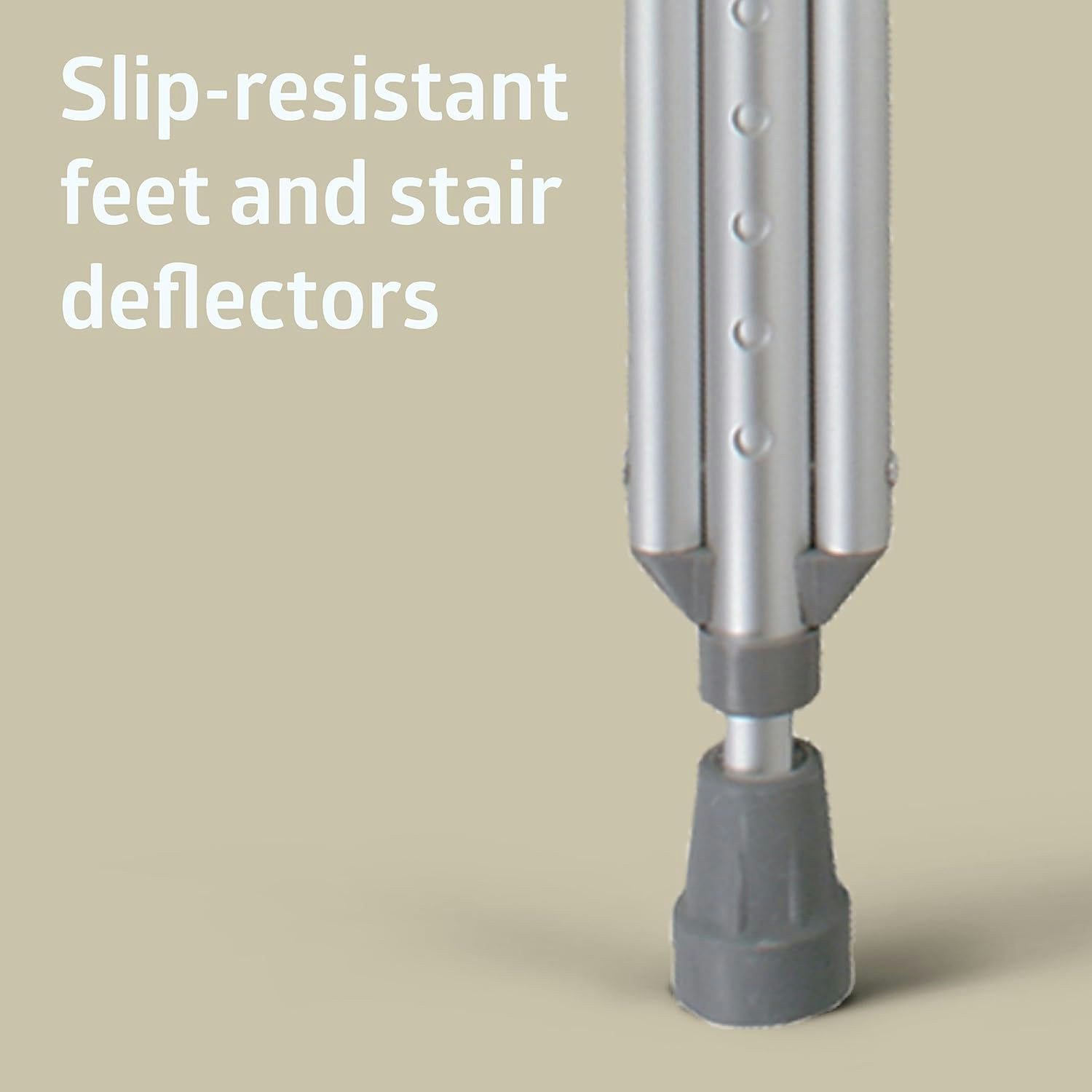 Medline Standard Aluminum Push-Button Crutches