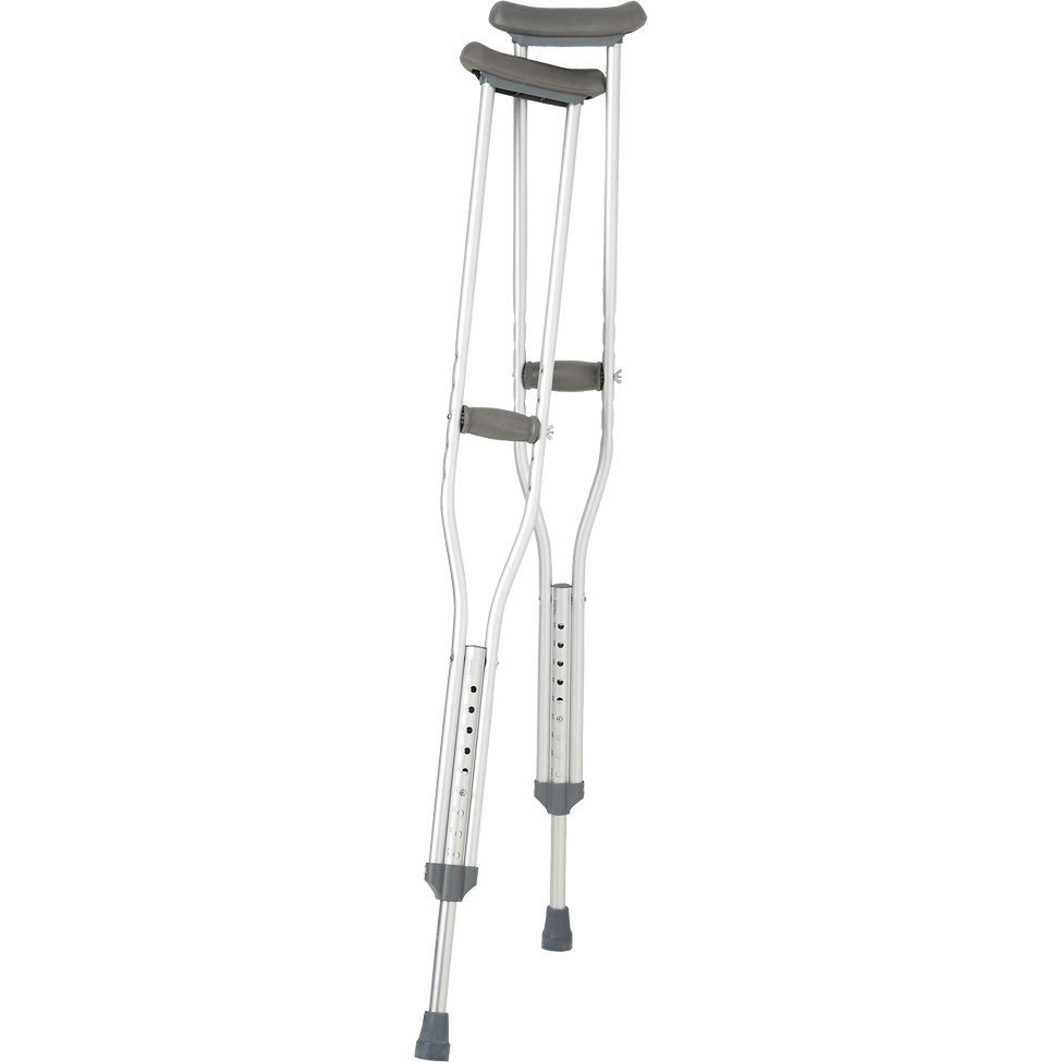 Breg Aluminum Push Button Crutches