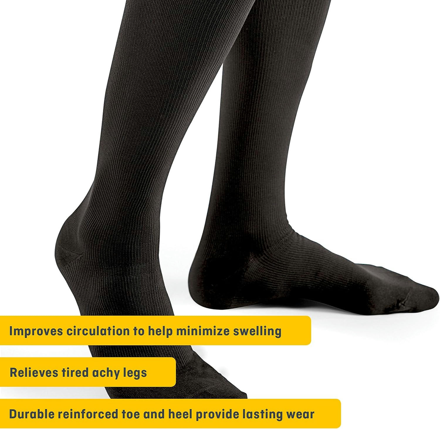 3M FUTURO Lifestyle Compression Dress Socks for Men, Firm