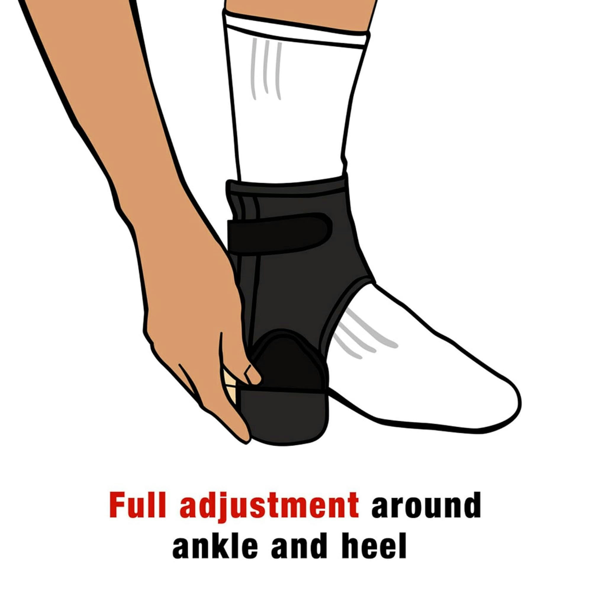 3M ACE Adjustable Ankle Brace with Side Stabilizers