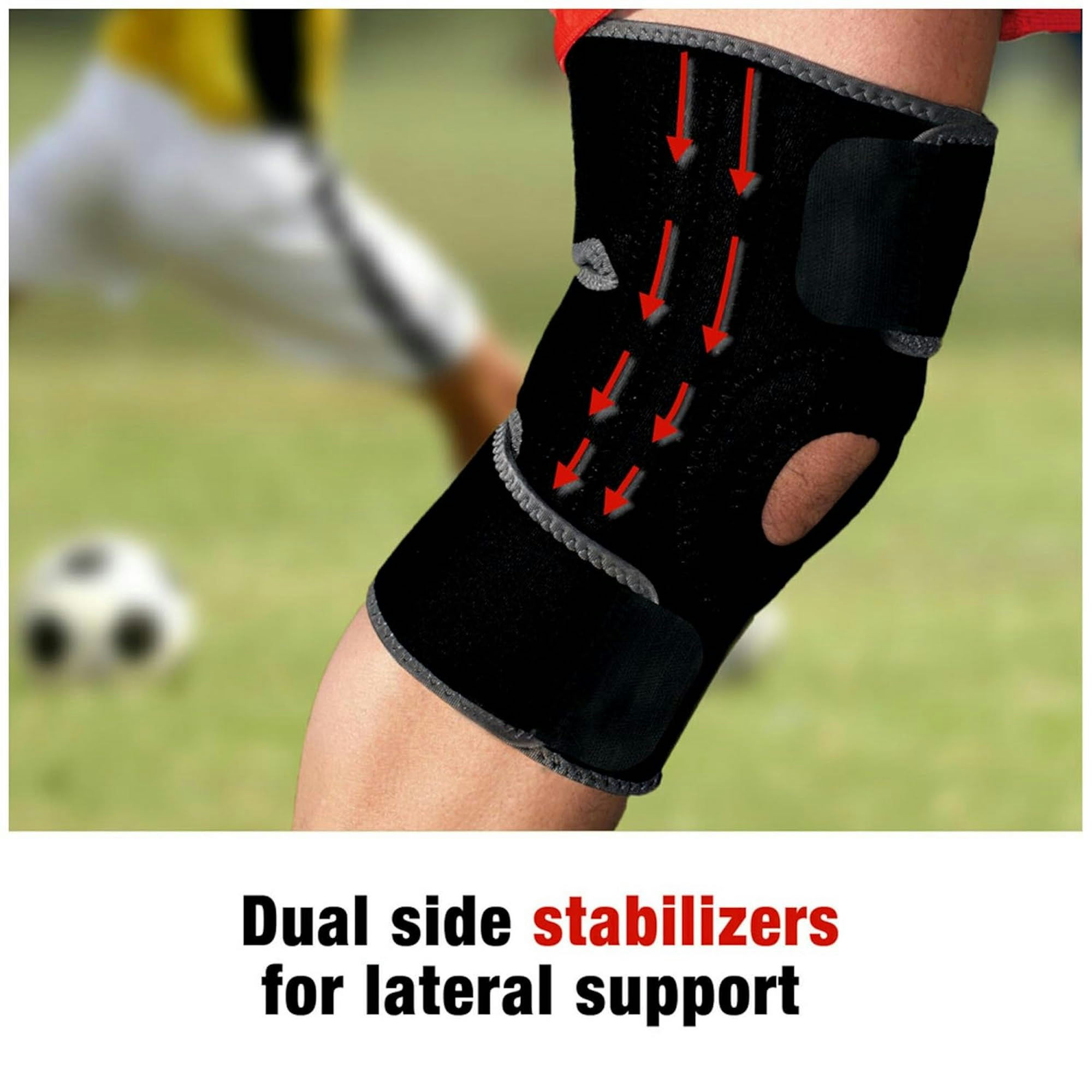 3M ACE Adjustable Compression Knee Support with Stabilizers