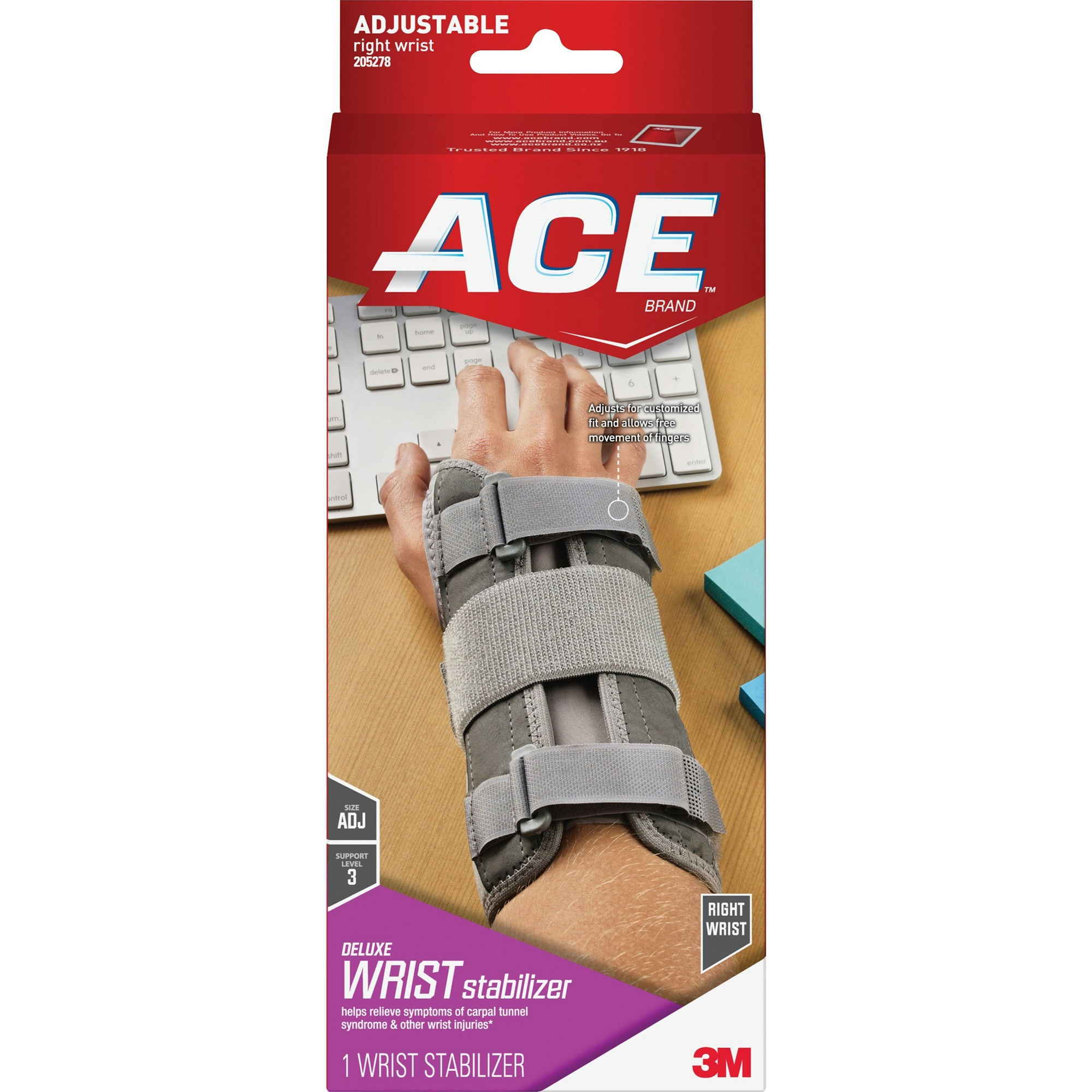3M ACE Adjustable Deluxe Wrist Stabilizer