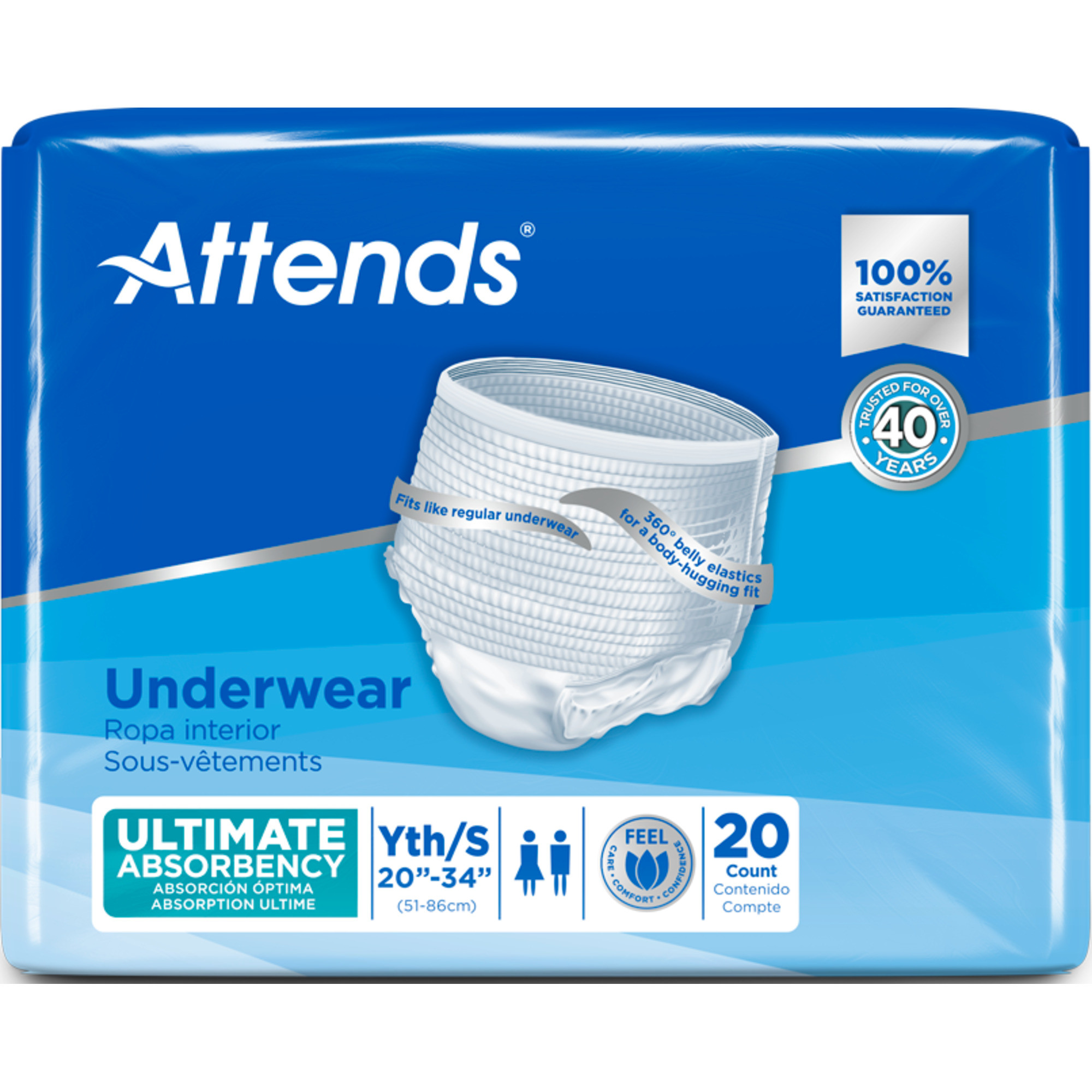 Attends Advanced Pull-Up Underwear, Heavy