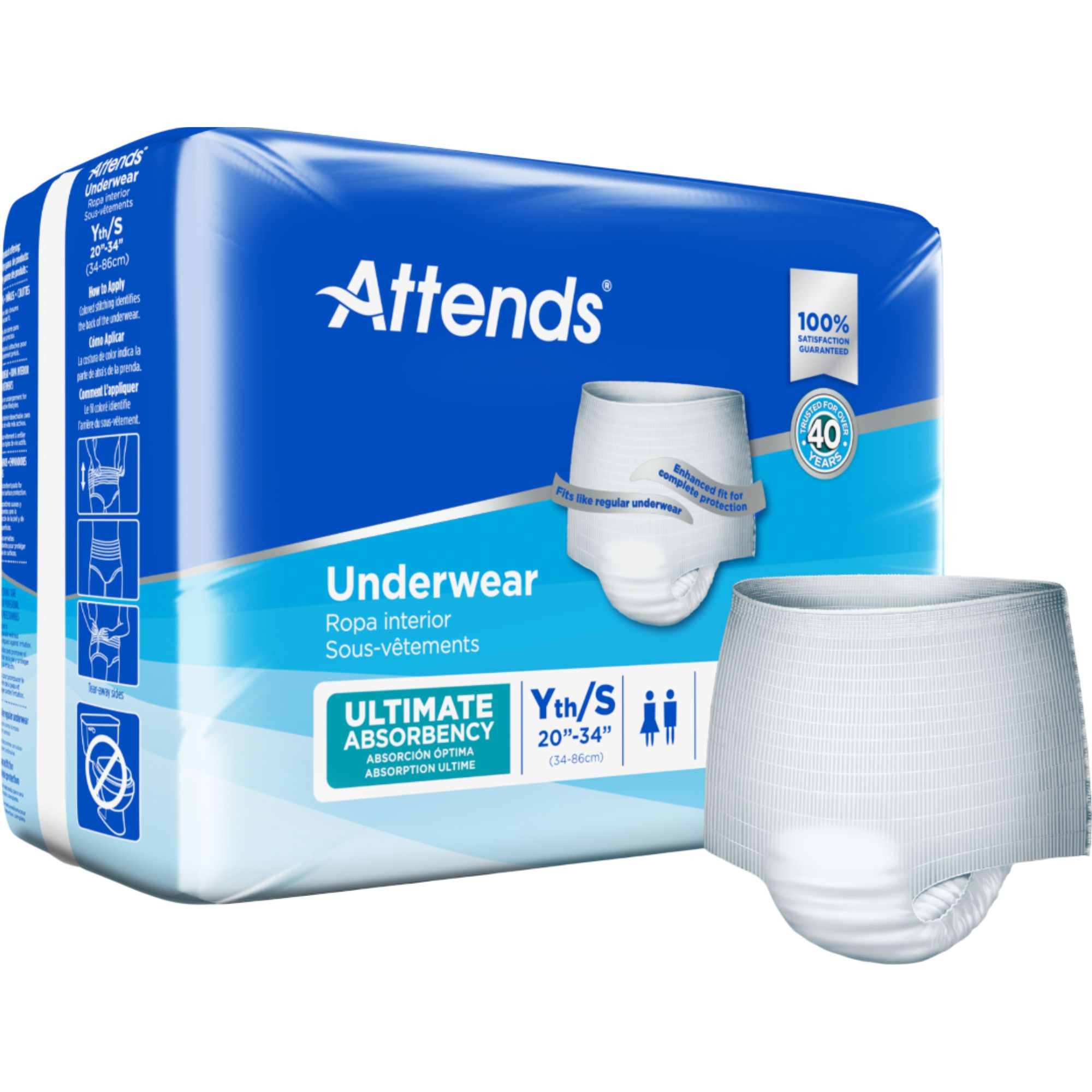 Attends Advanced Pull-Up Underwear, Heavy