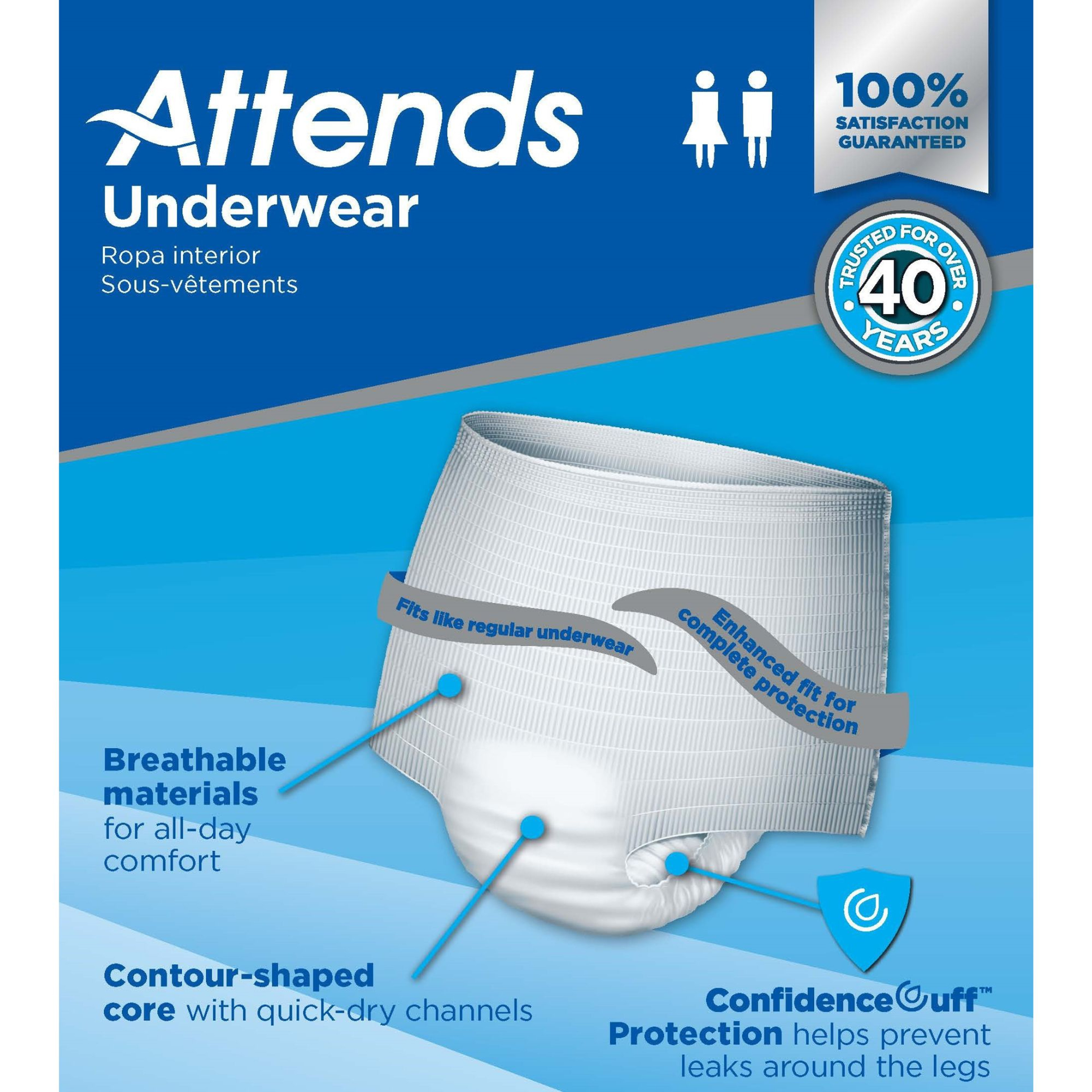 Attends Advanced Pull-Up Underwear, Heavy
