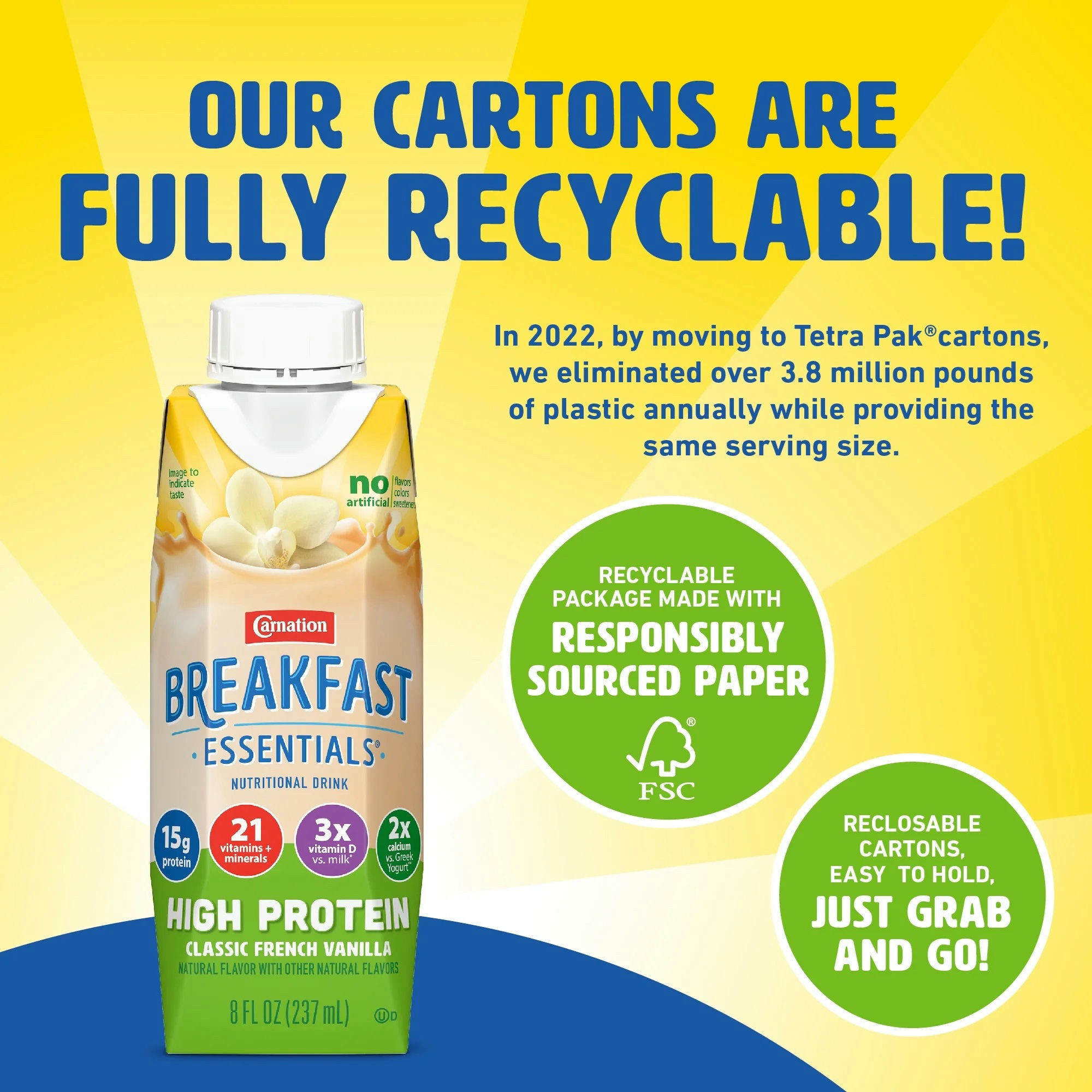 Carnation Breakfast Essentials High Protein Nutritional Drink