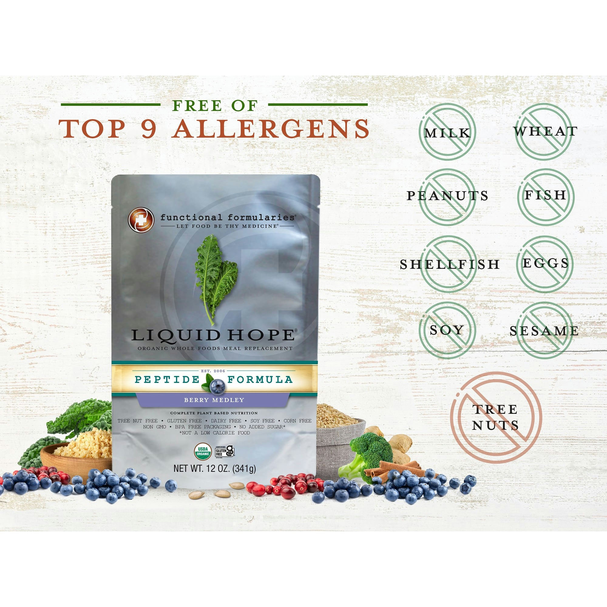 Functional Formularies Liquid Hope Peptide Formula