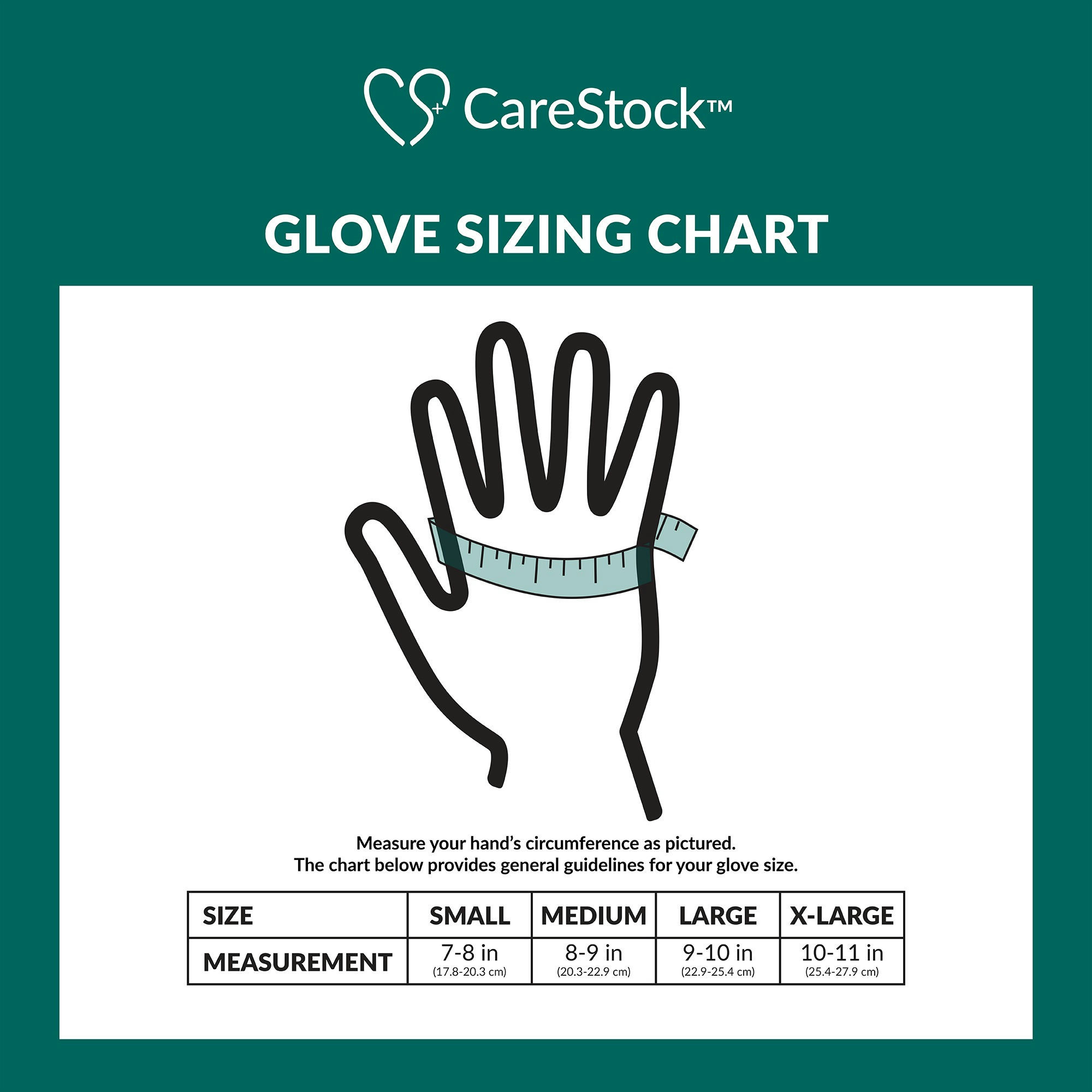 CareStock Blue Nitrile Exam Gloves