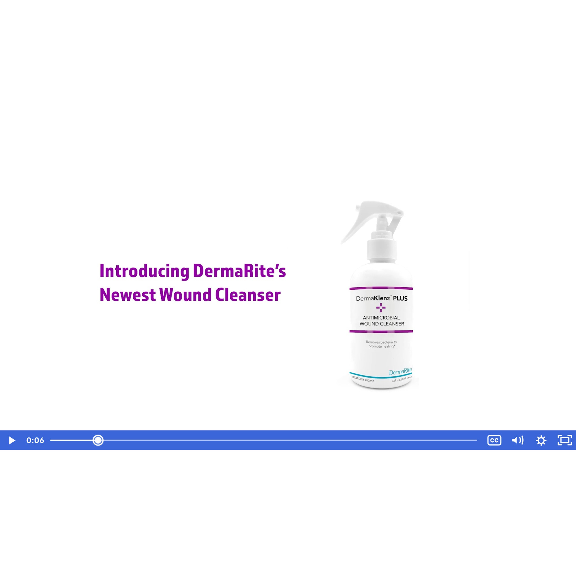 DermaKlenz Plus Antimicrobial Wound Cleanser