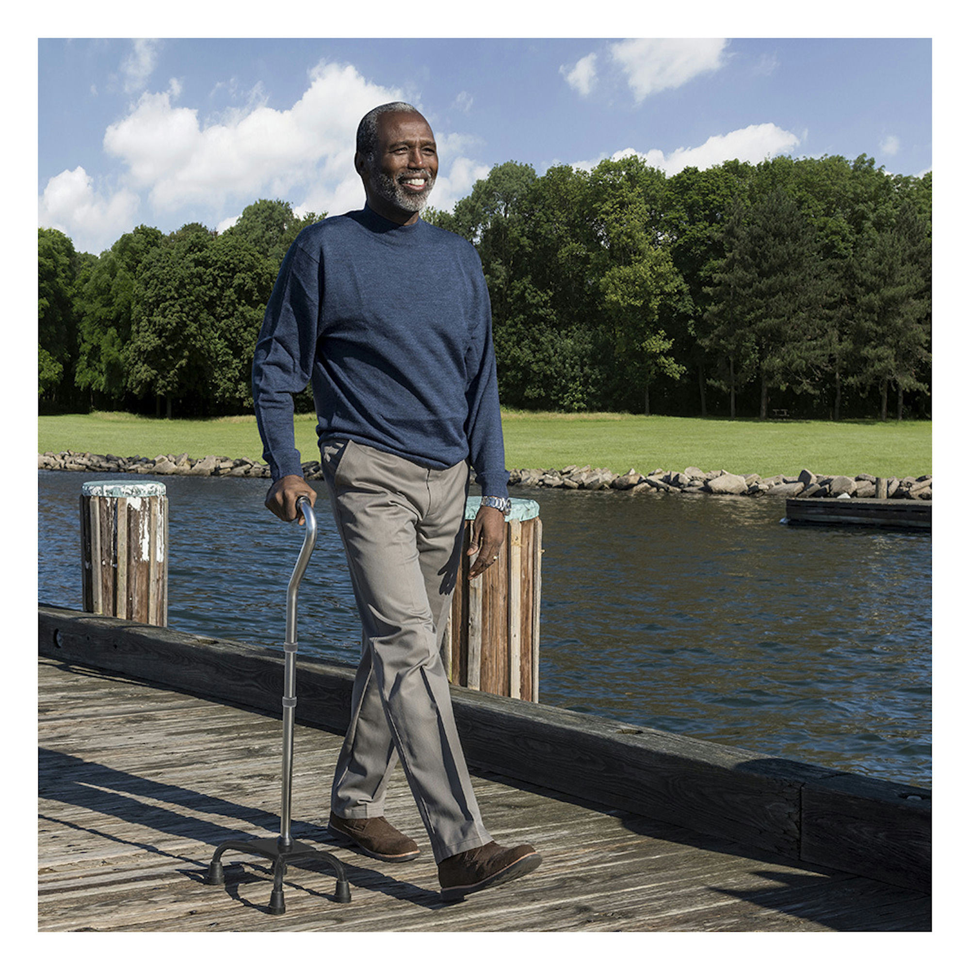 Drive Small Base Folding Quad Cane