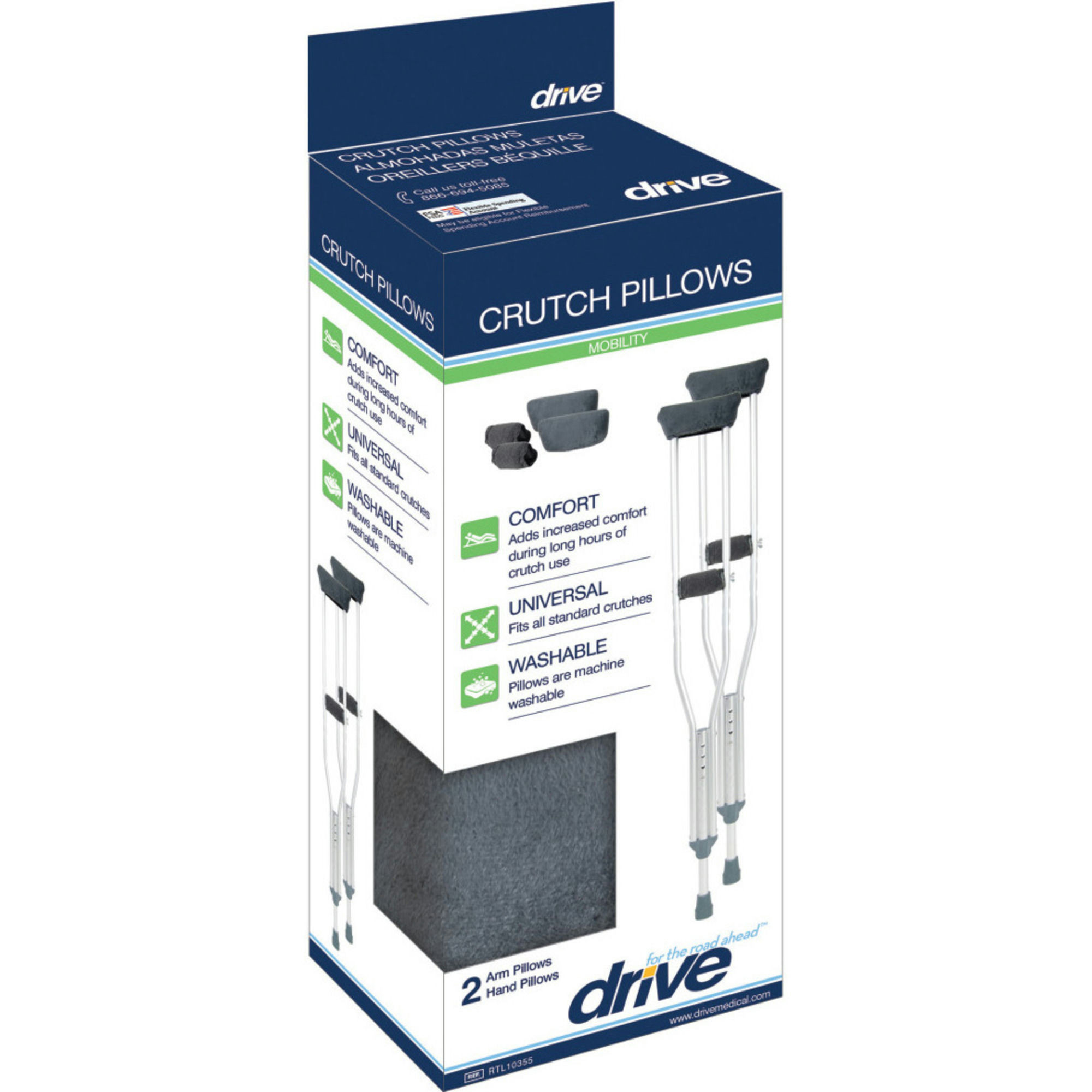 Drive Crutch Pillows