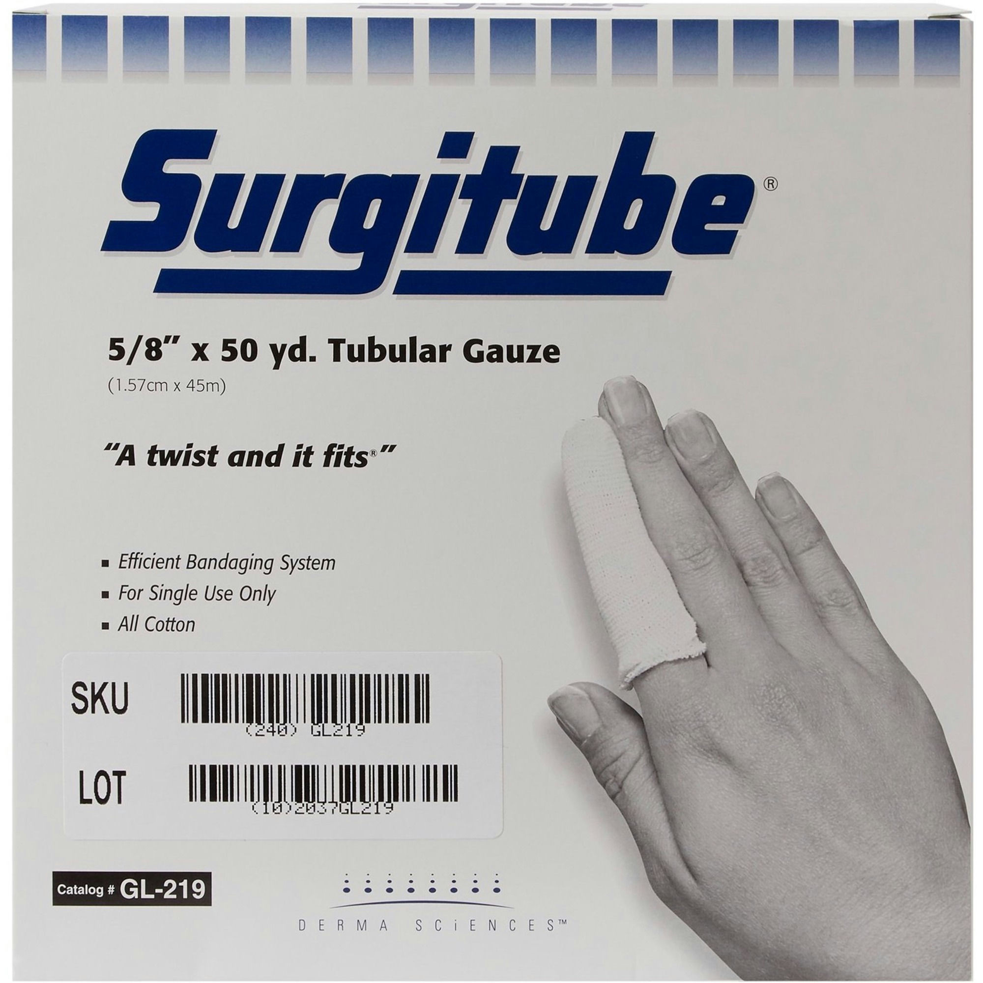 Surgitube Tubular Gauze for Fingers