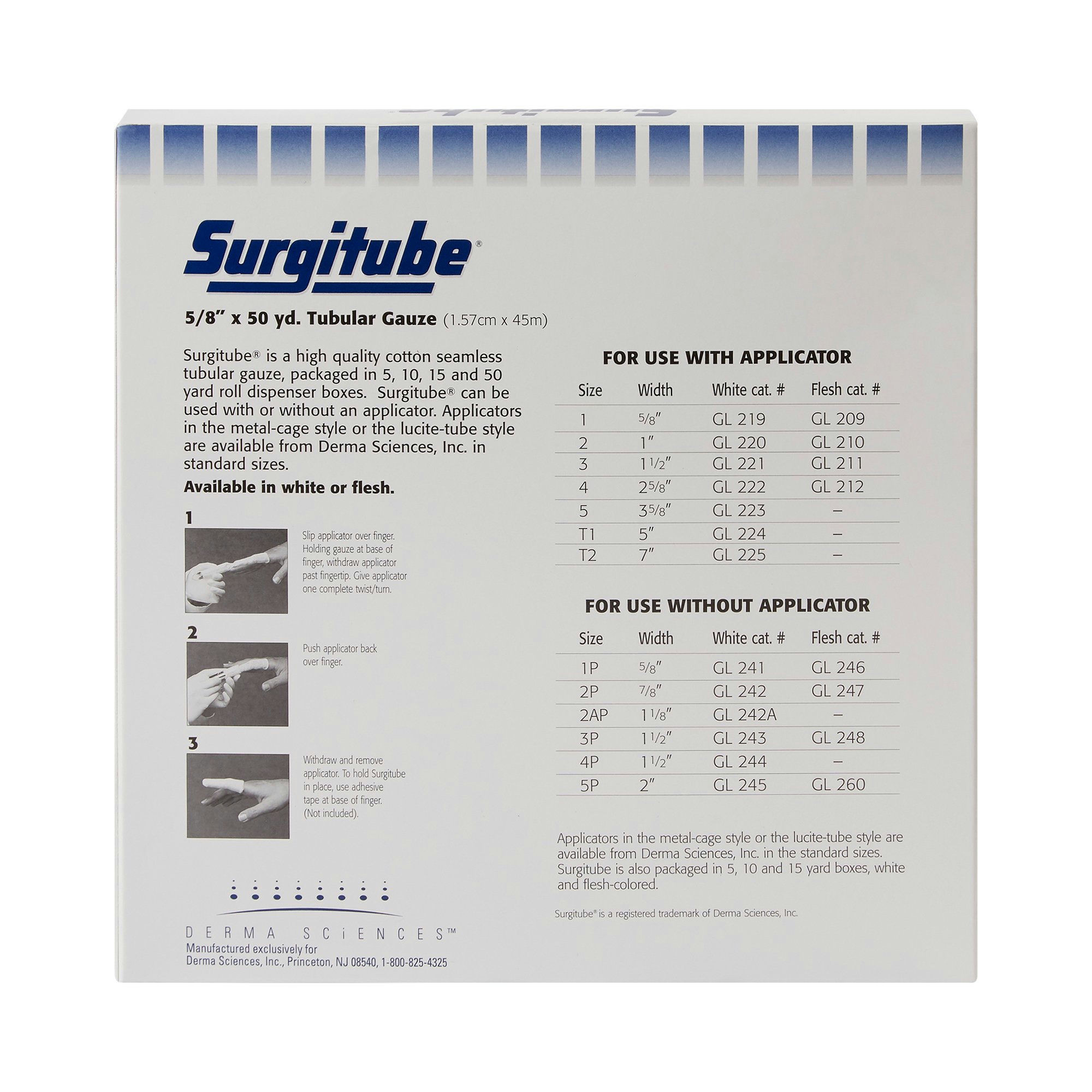 Surgitube Tubular Gauze for Fingers
